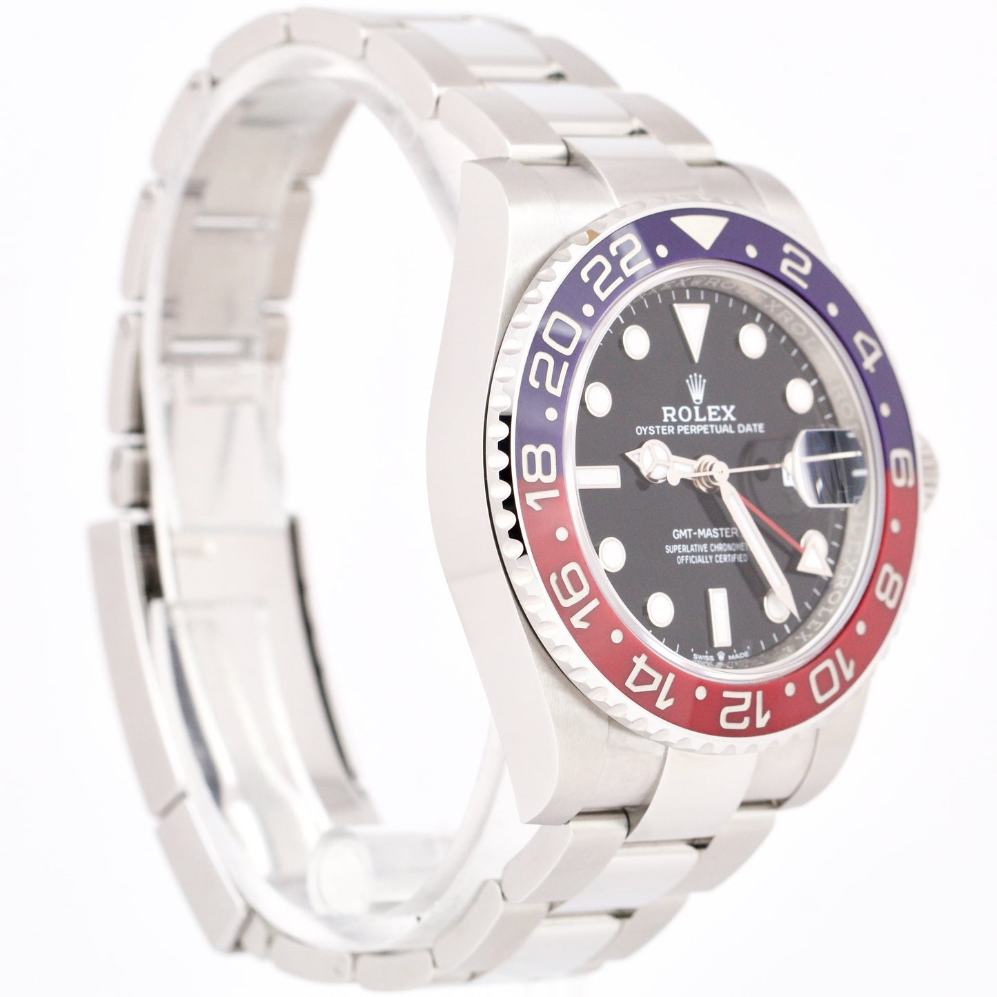 DEC 2022 Rolex GMT-Master II Ceramic PEPSI Blue Red 40mm PAPERS 126710 BLRO B+P