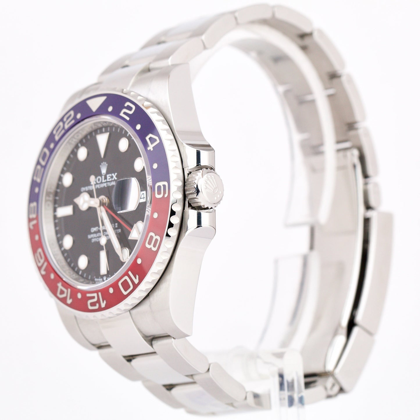 DEC 2022 Rolex GMT-Master II Ceramic PEPSI Blue Red 40mm PAPERS 126710 BLRO B+P