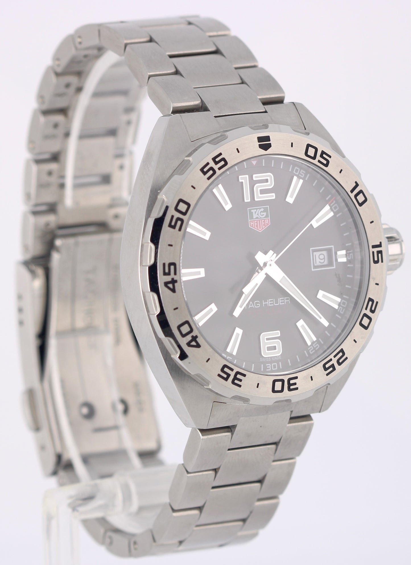 FEB 2025 PAPERS Tag Heuer Formula 1 Stainless Steel Black 41mm WAZ1112 Watch BOX