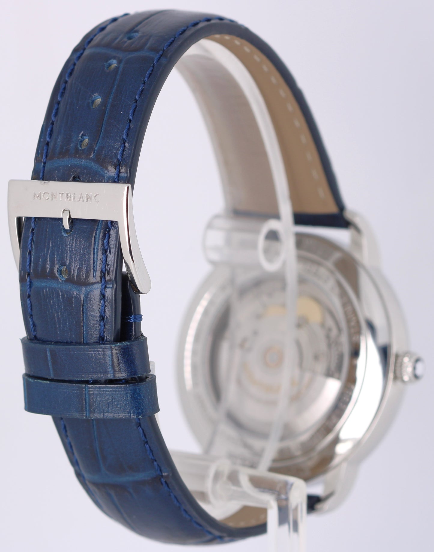 JUNE 2025 PAPERS Montblanc Star Legacy Steel Blue 39mm MB129628 Watch BOX