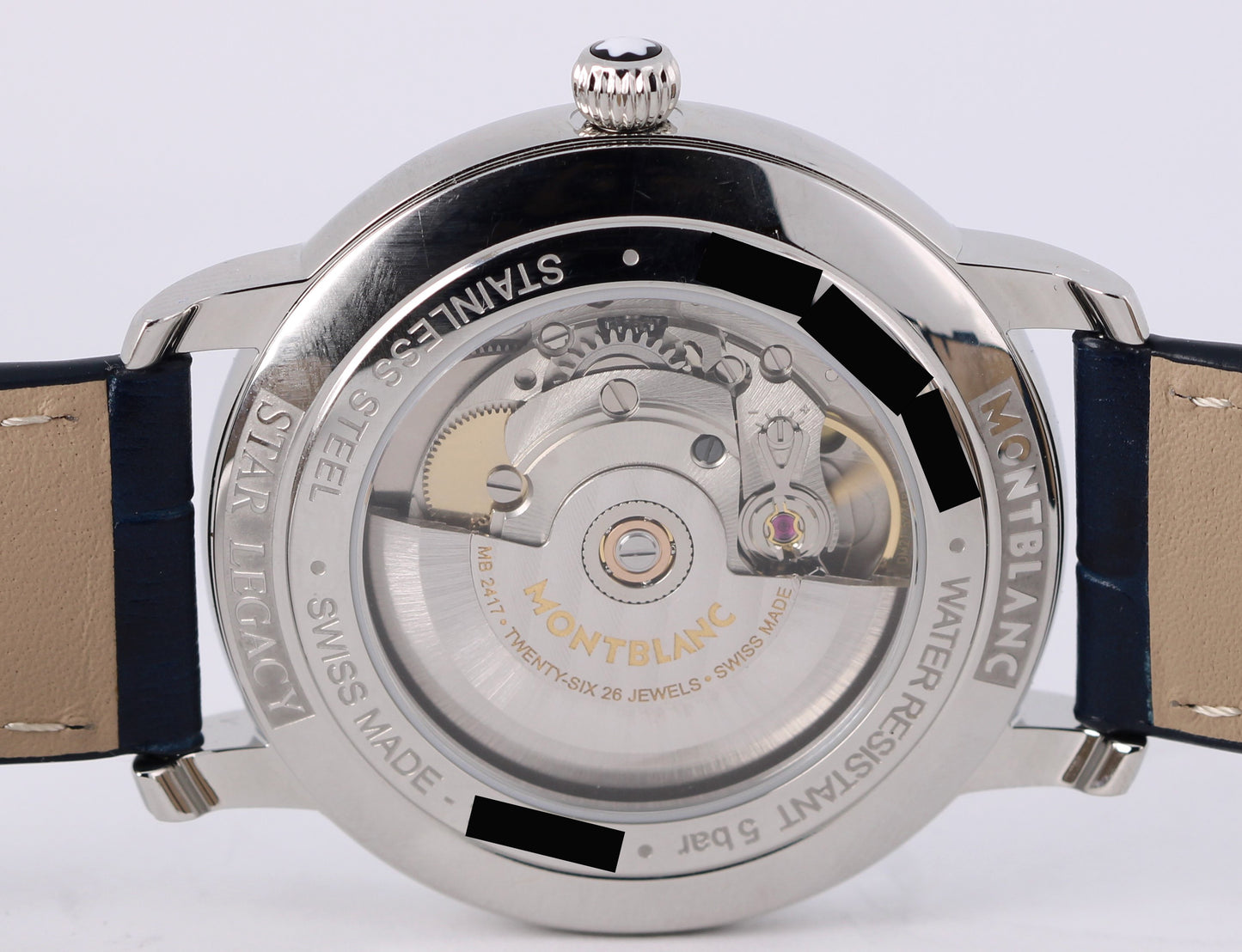 JUNE 2025 PAPERS Montblanc Star Legacy Steel Blue 39mm MB129628 Watch BOX
