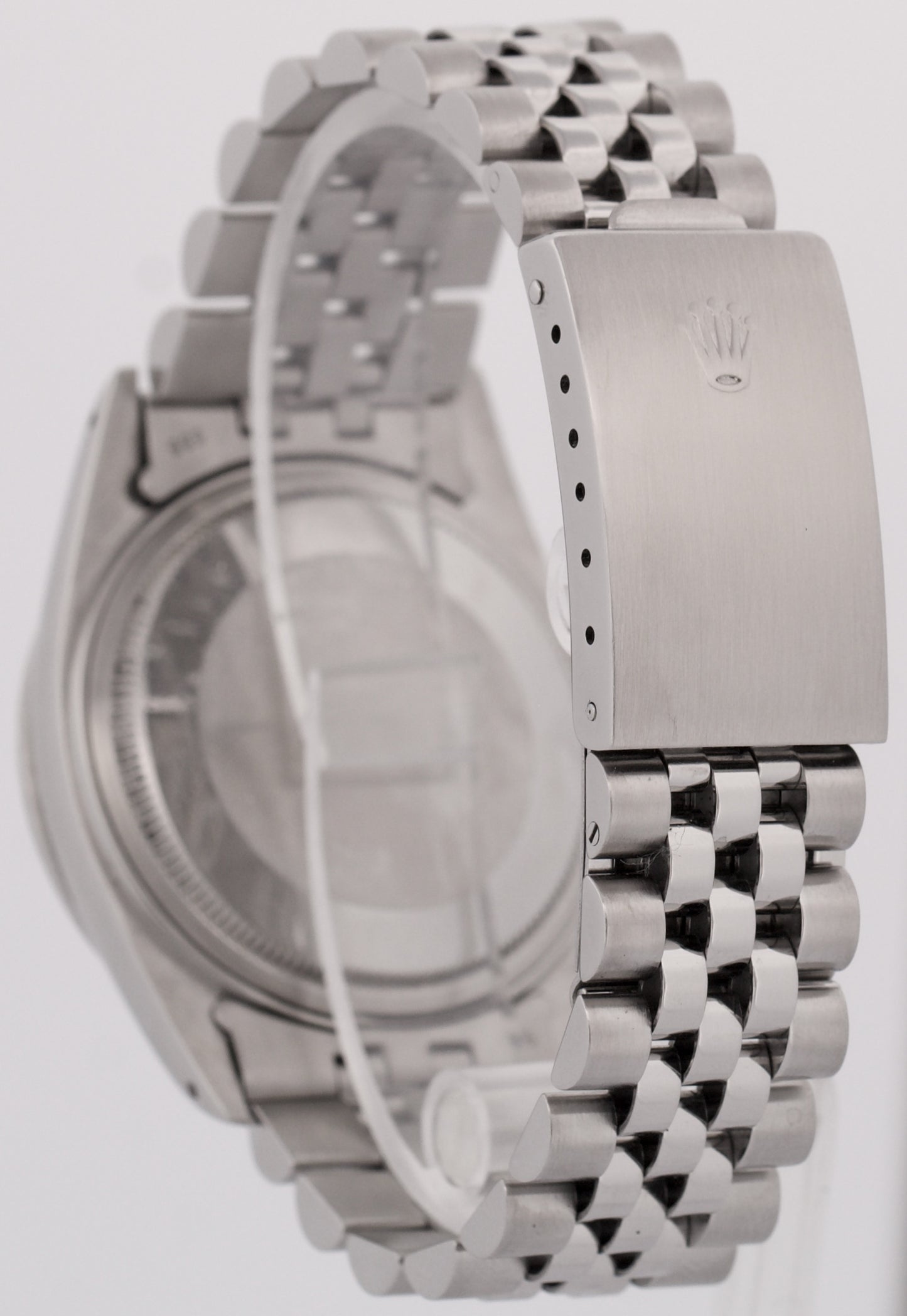 MINT PAPERS Rolex DateJust 36mm SILVER DIAMOND Stainless JUBILEE Watch 16030 BOX