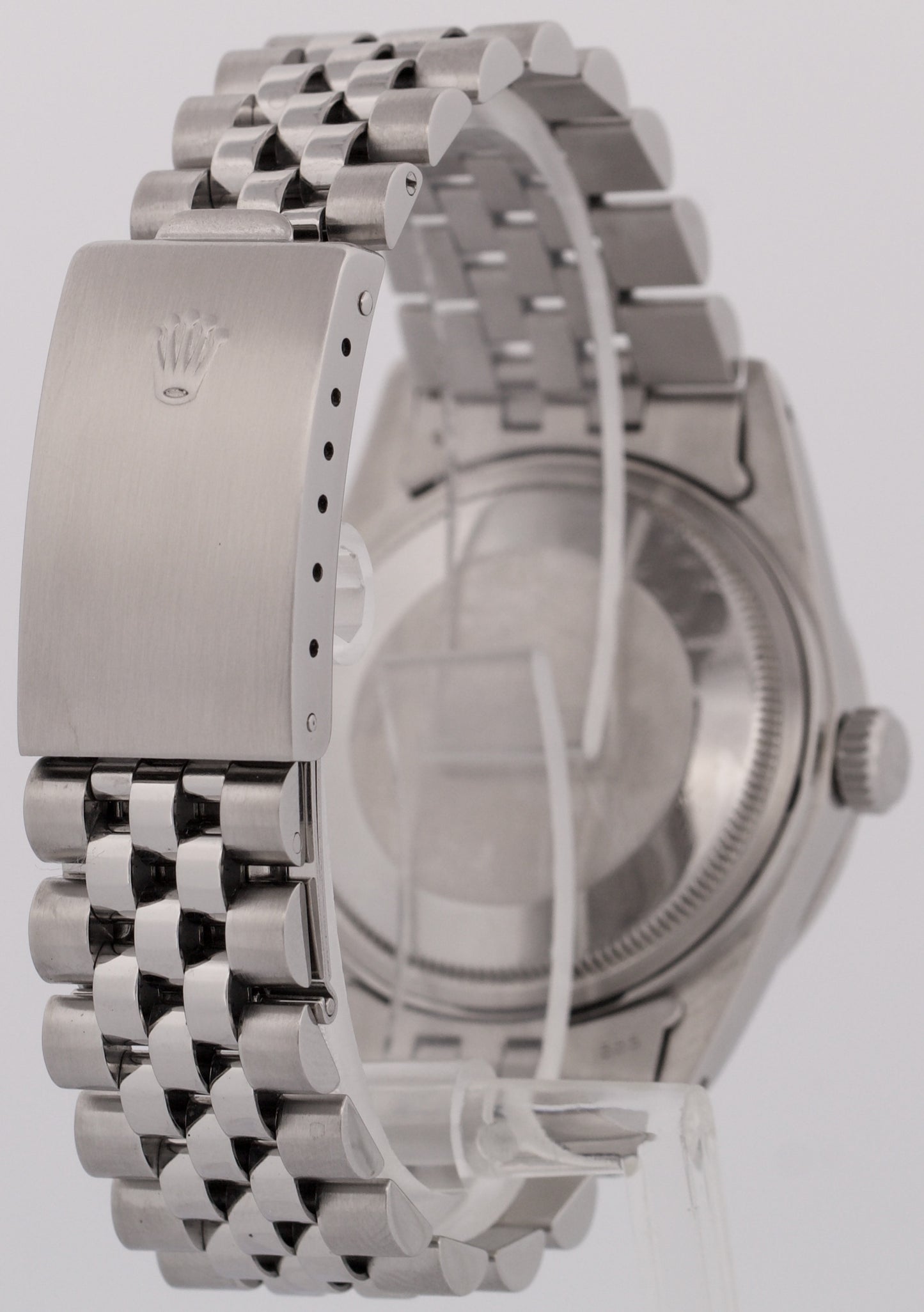 MINT PAPERS Rolex DateJust 36mm SILVER DIAMOND Stainless JUBILEE Watch 16030 BOX