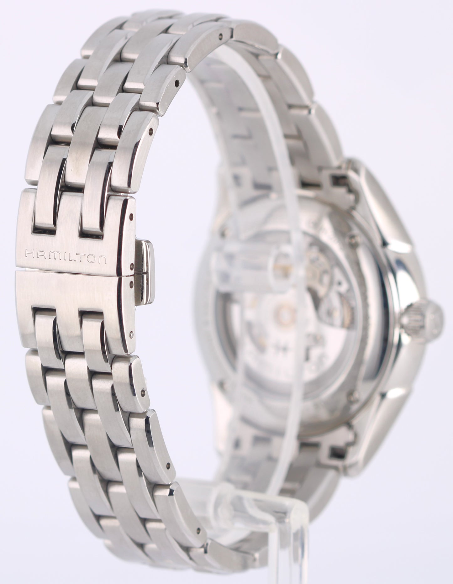 Hamilton Jazzmaster Viewmaster Skeleton Gent 40mm Steel H425551 Watch BOX
