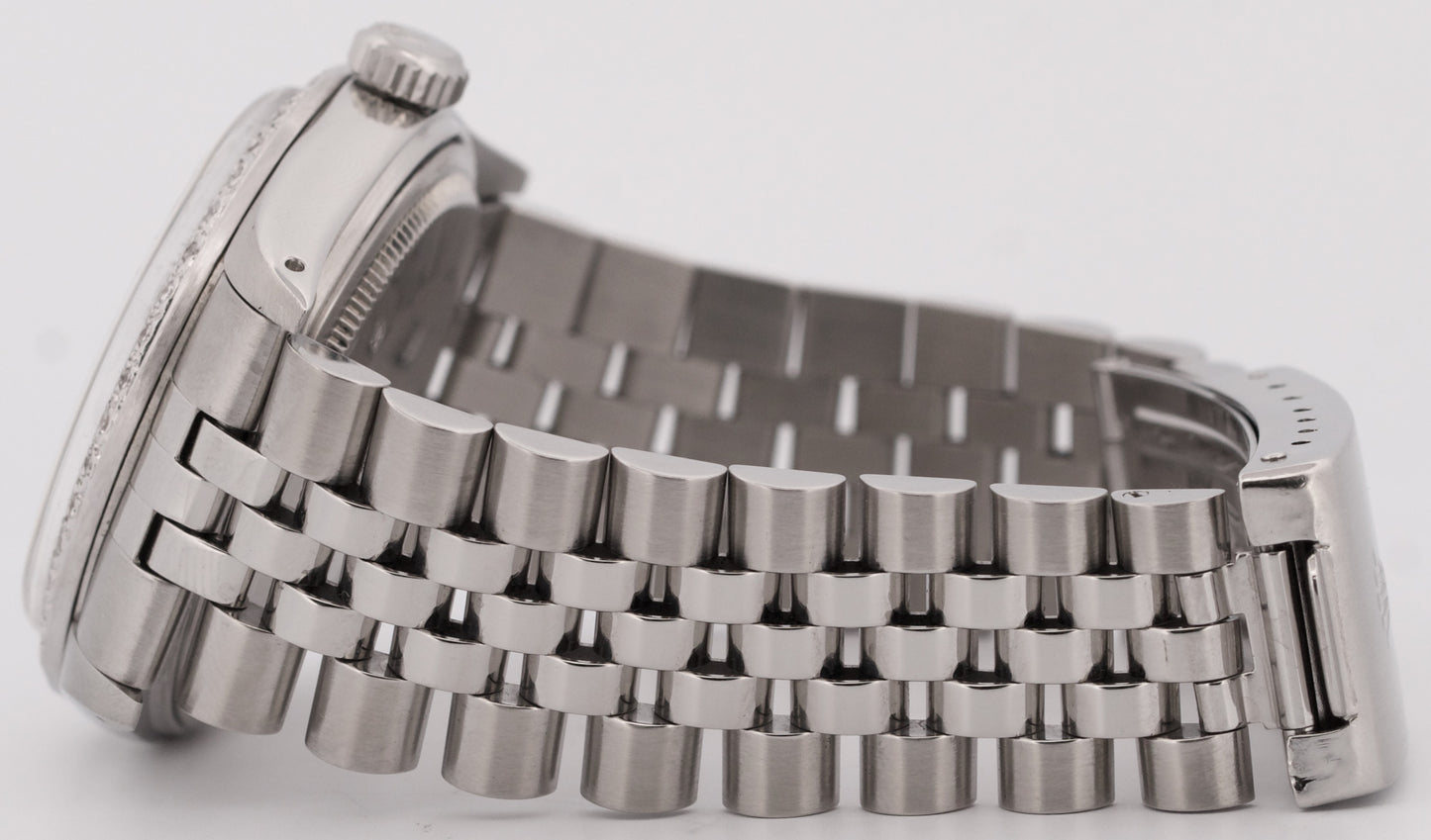 MINT PAPERS Rolex DateJust 36mm SILVER DIAMOND Stainless JUBILEE Watch 16030 BOX