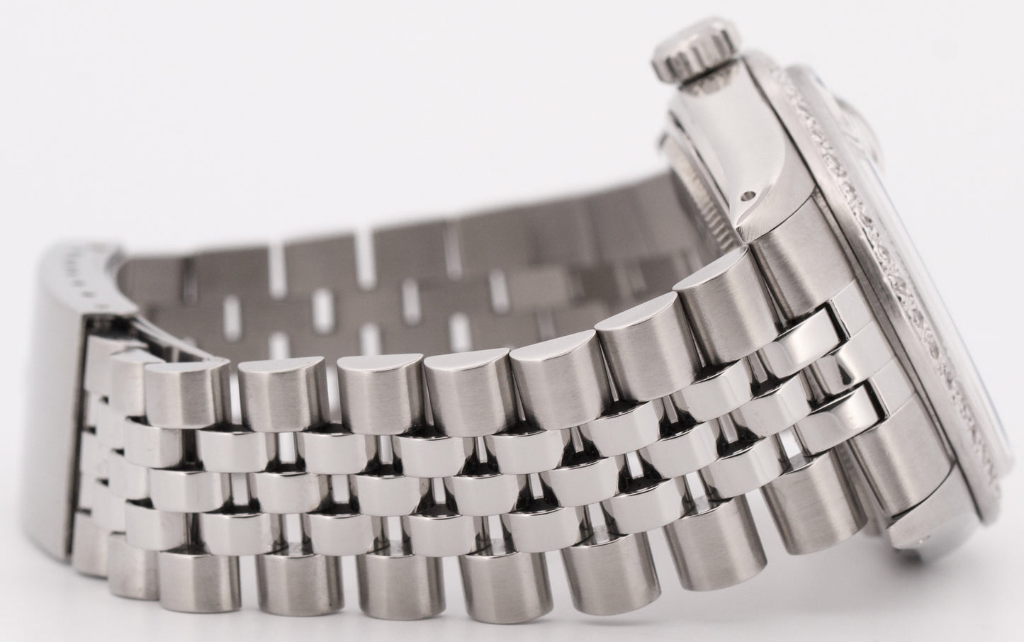 MINT PAPERS Rolex DateJust 36mm SILVER DIAMOND Stainless JUBILEE Watch 16030 BOX