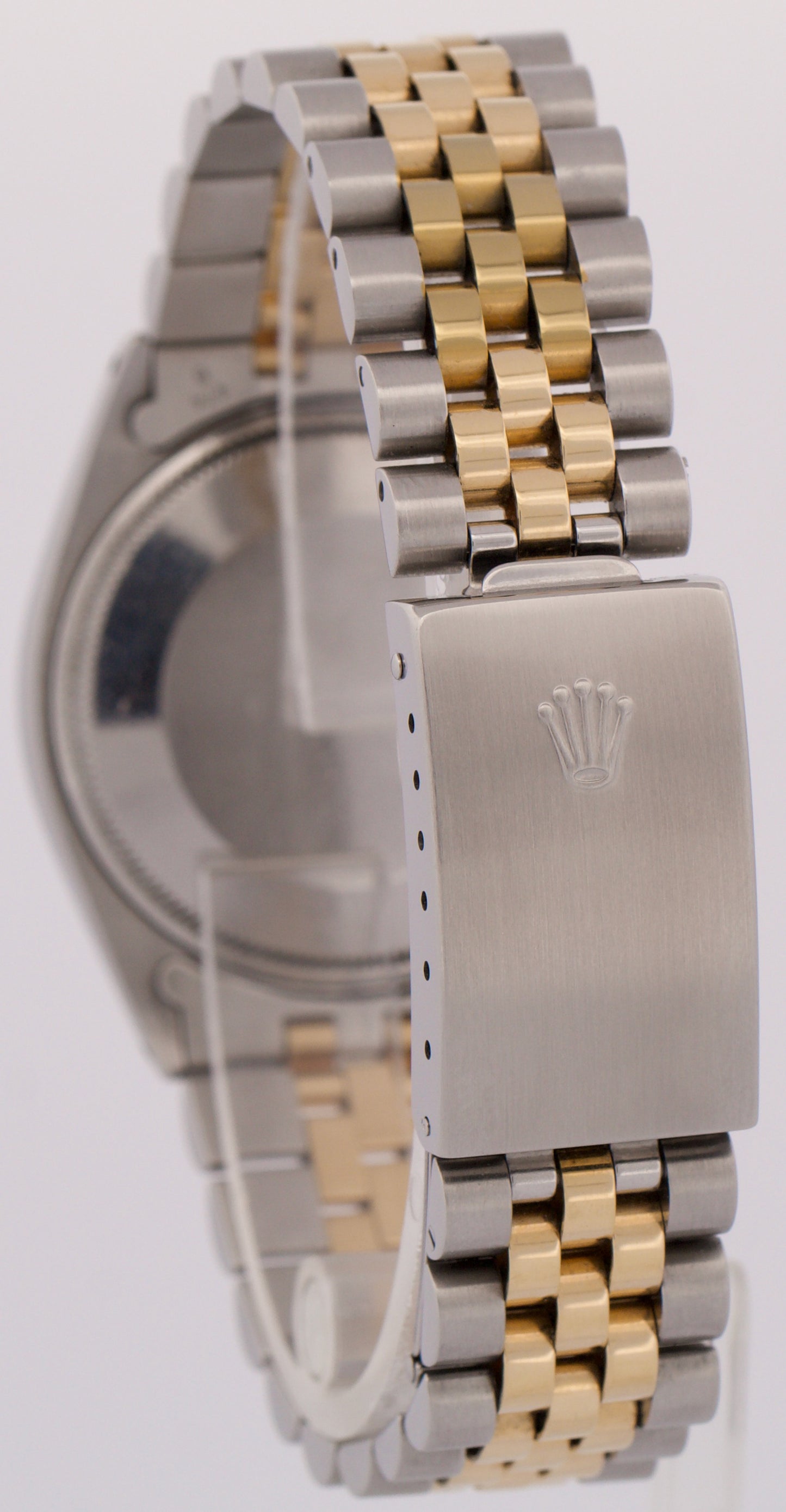 VINTAGE 1969 Rolex Oyster Perpetual 34mm SILVER 18K Steel Fluted JUBILEE 1005