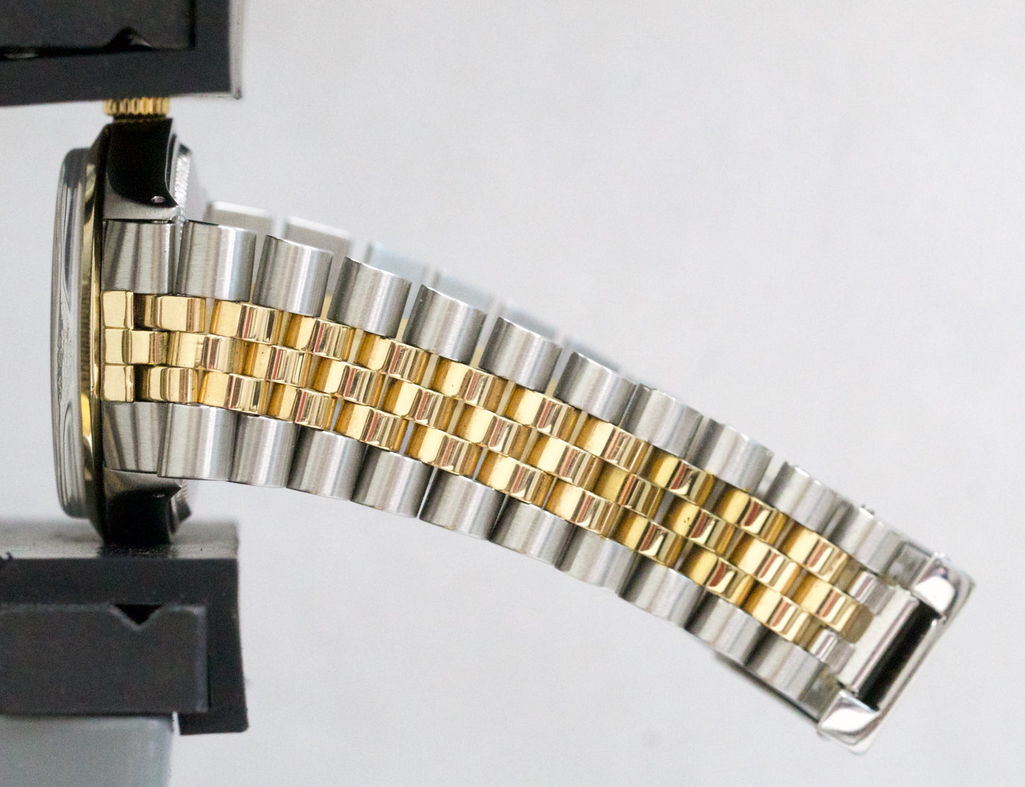 VINTAGE 1969 Rolex Oyster Perpetual 34mm SILVER 18K Steel Fluted JUBILEE 1005