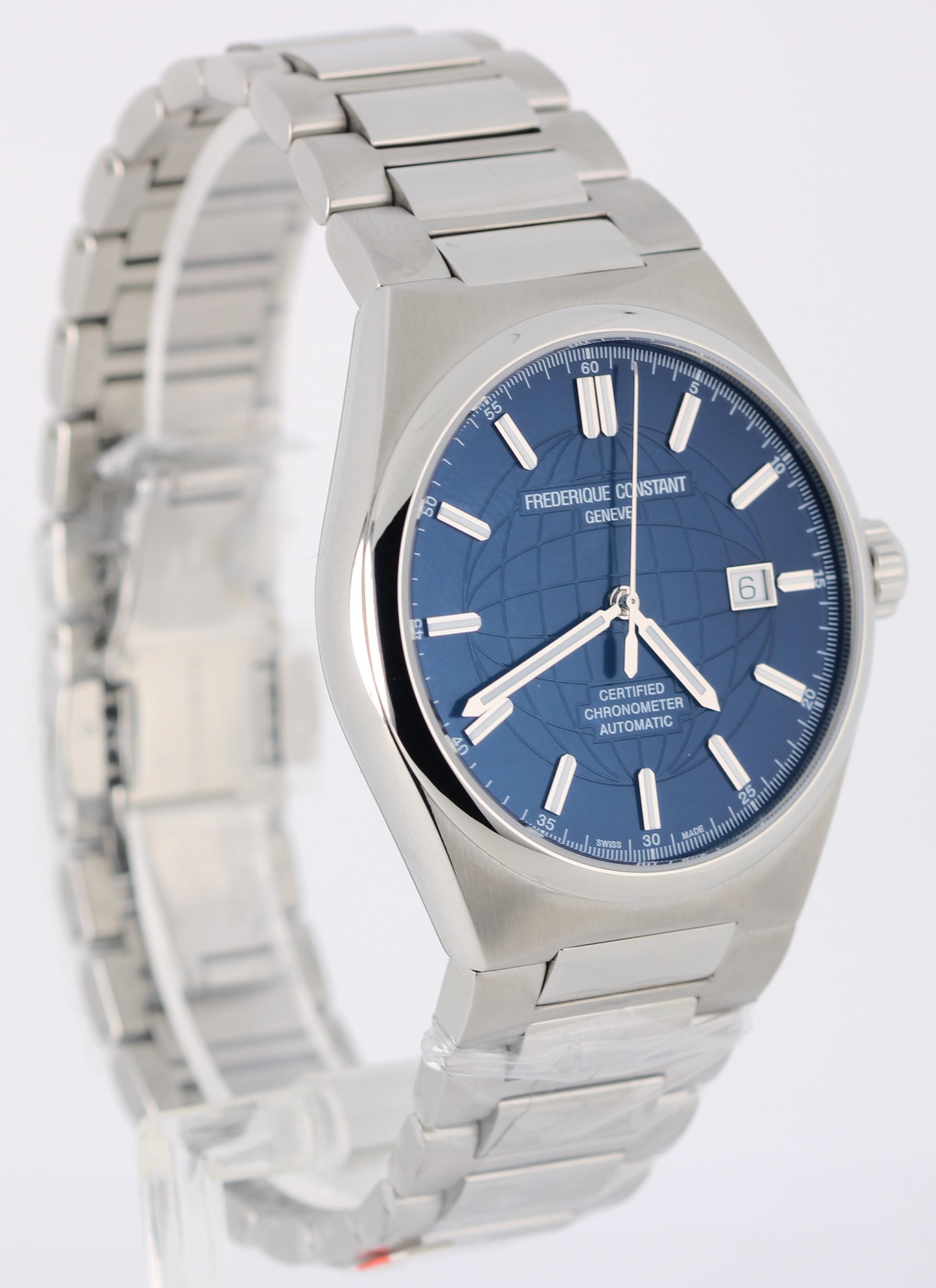 2022 PAPERS Frederique Constant Highlife Blue Globe 41mm FC-303/310X4TNH22 BOX