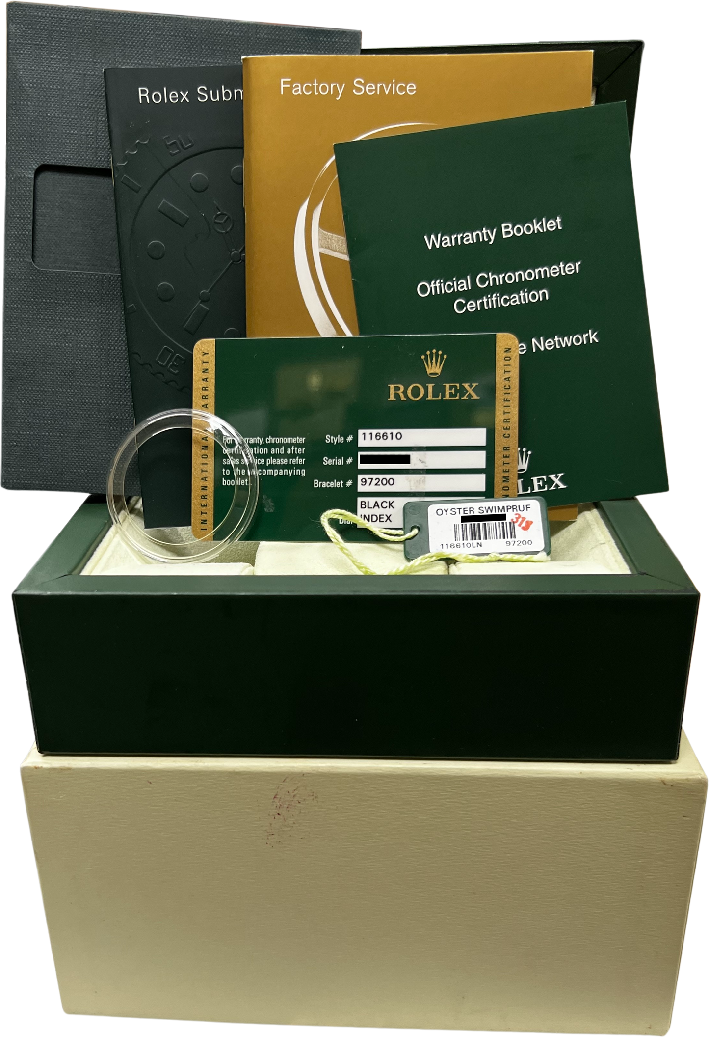 MINT Rolex Submariner 40mm Black PAPERS Ceramic Stainless Watch 116610 LN B+P