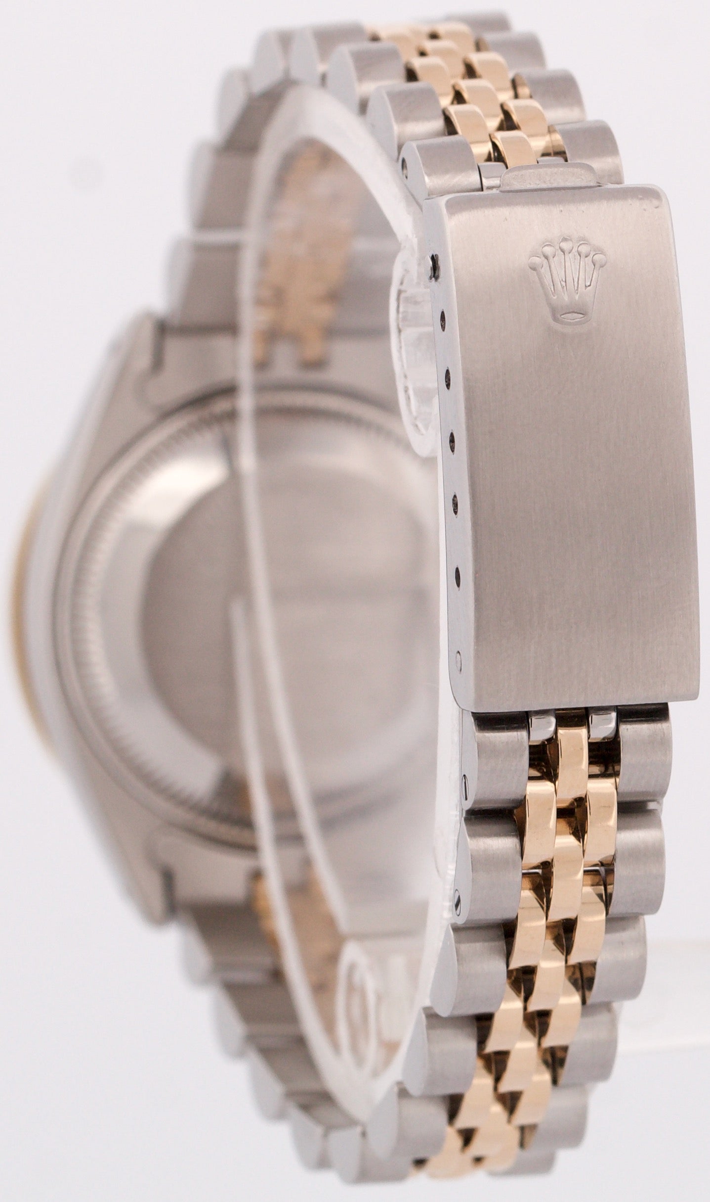 VINTAGE Rolex DateJust 26mm MOP DIAMOND 18K Yellow Gold Steel JUBILEE 6917