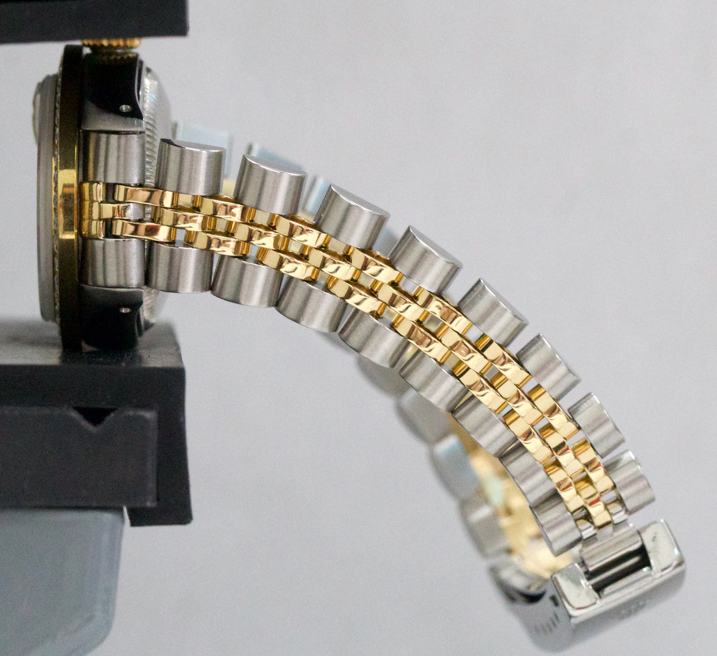 VINTAGE Rolex DateJust 26mm MOP DIAMOND 18K Yellow Gold Steel JUBILEE 6917