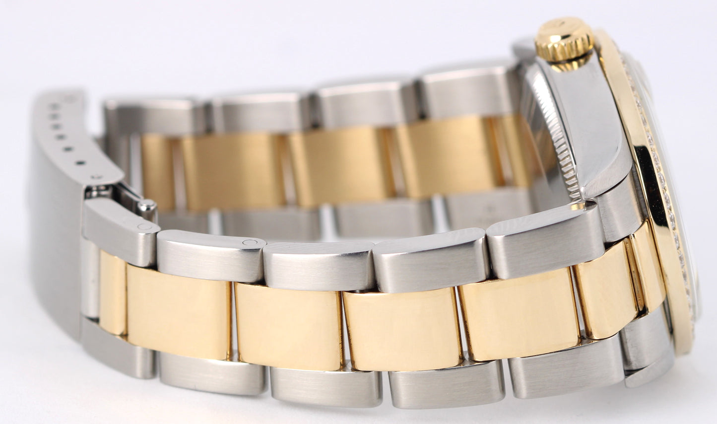 Rolex Datejust 31 Two-Tone 18k Gold Steel DIAMOND White Roman 78273 Watch