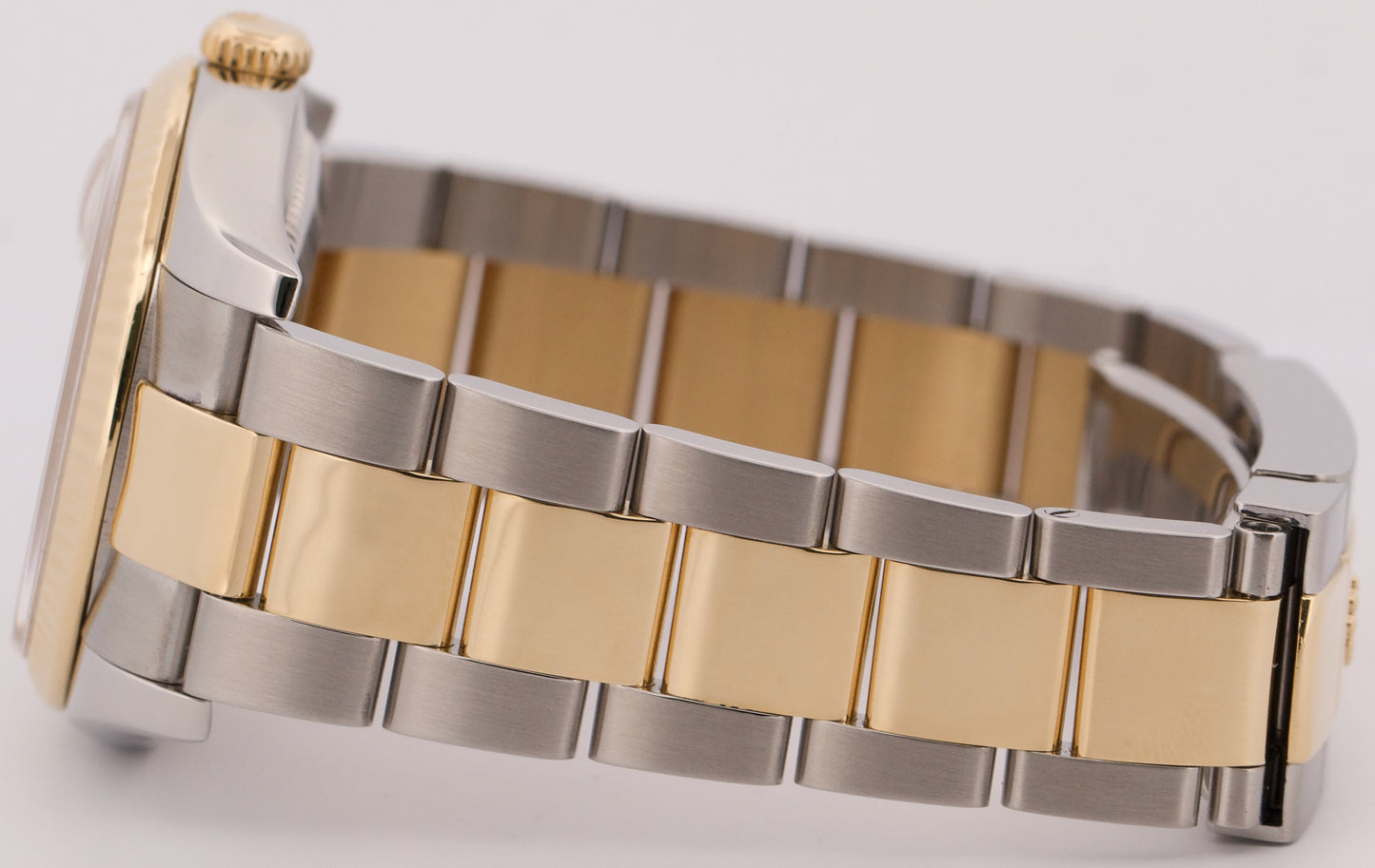 MINT Rolex DateJust 36mm CHAMPAGNE DIAMOND 18K Gold Fluted OYSTER 116233 Watch
