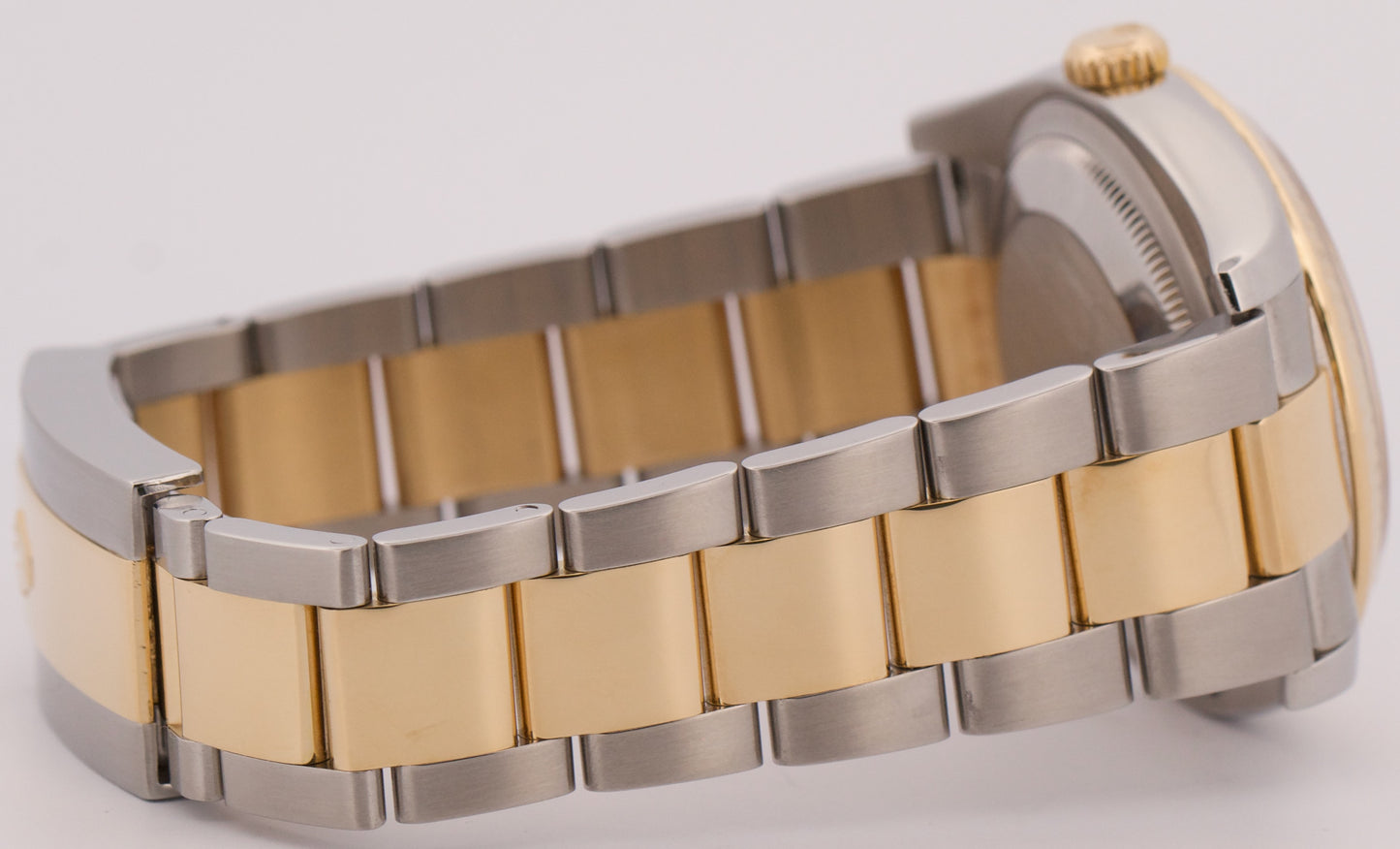 MINT Rolex DateJust 36mm CHAMPAGNE DIAMOND 18K Gold Fluted OYSTER 116233 Watch