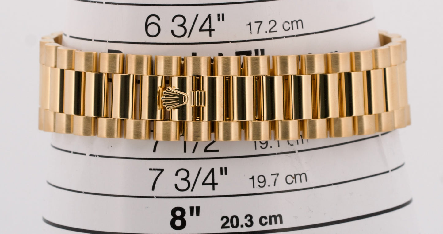 2024 PAPERS Rolex Day-Date President 18K Gold GREEN OMBRE 40mm 228238 BOX