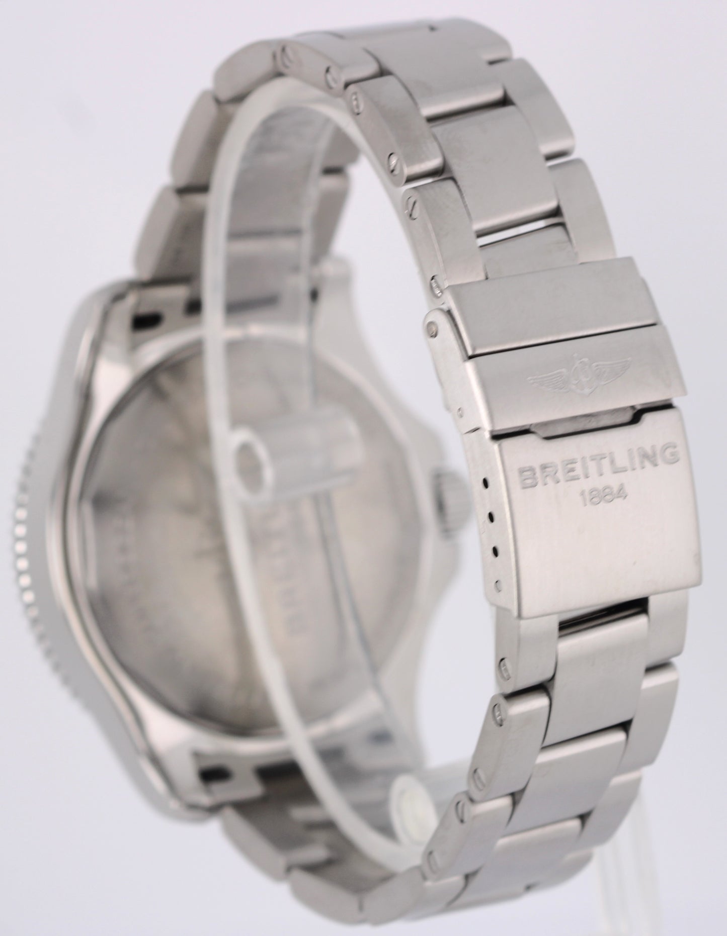 Breitling Superocean Stainless Steel Blue White 42mm A17366 Automatic Watch BOX
