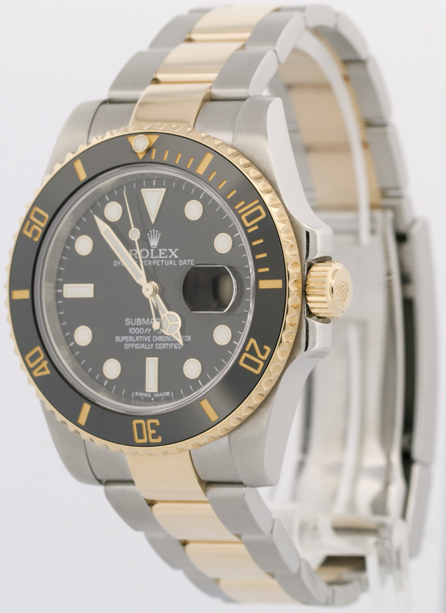 2019 RSC PAPERS Rolex Submariner Ceramic BLACK 40mm 116613 LN 18K Steel BOX
