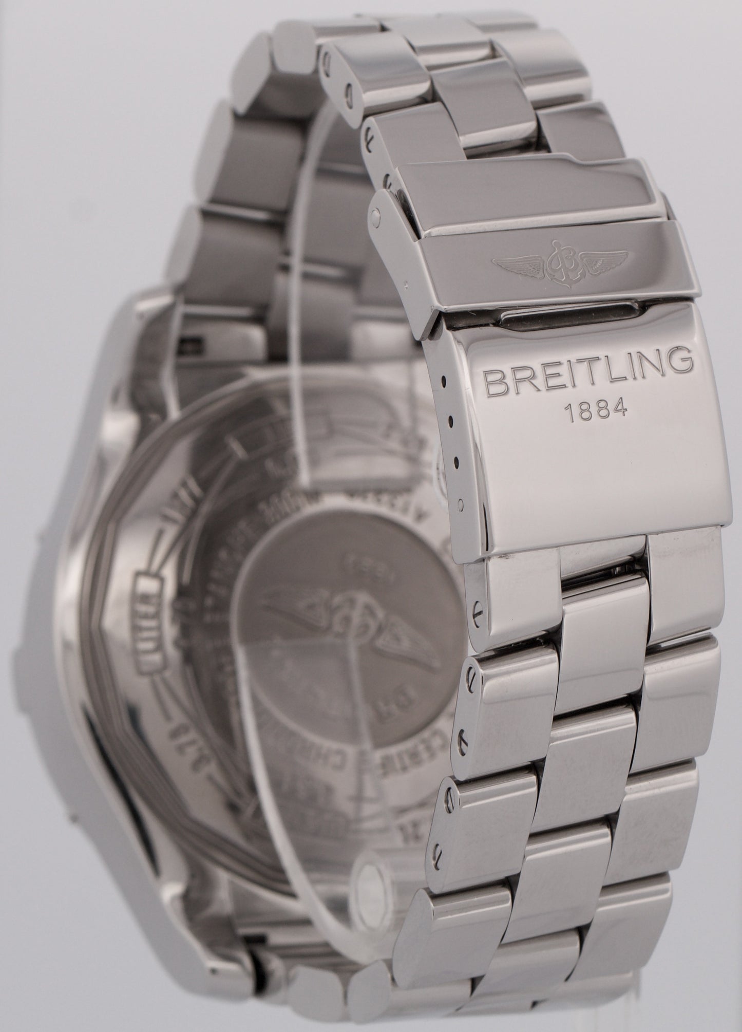 MINT PAPERS Breitling Super Avenger Chronograph 48mm Steel Watch A13370 BOX