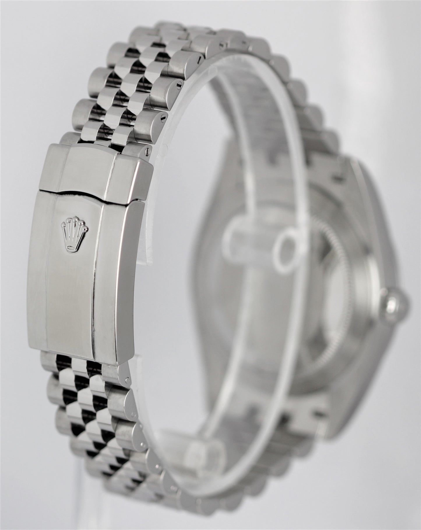 FEB 2023 Rolex DateJust 41 White Roman Stainless Jubilee 126300 Watch B&P