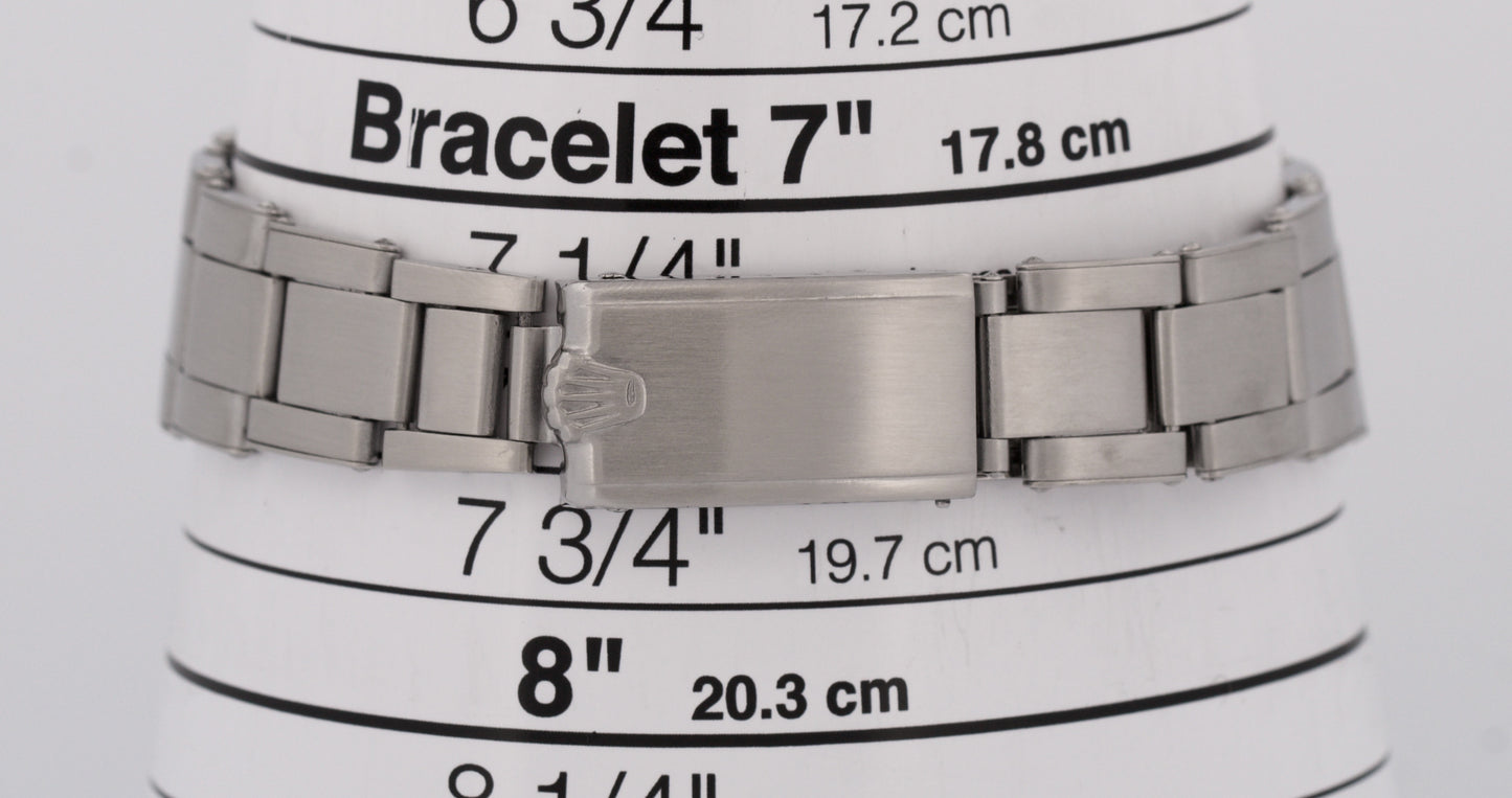 VINTAGE 1950's Rolex Oyster Precision SILVER 34mm Steel Oyster Manual 6423 Watch