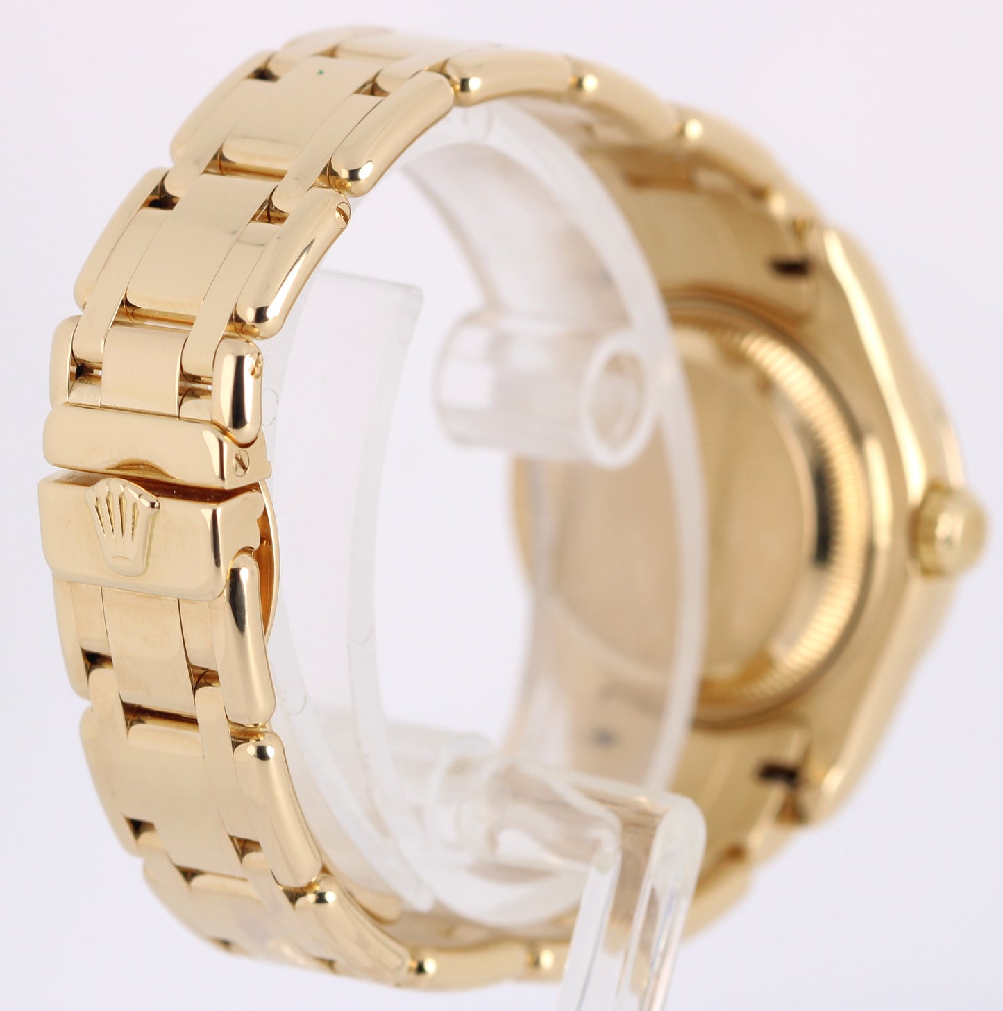 2003 PAPERS Rolex DateJust Pearlmaster 18k DIAMOND White Roman 29mm 80318 BOX