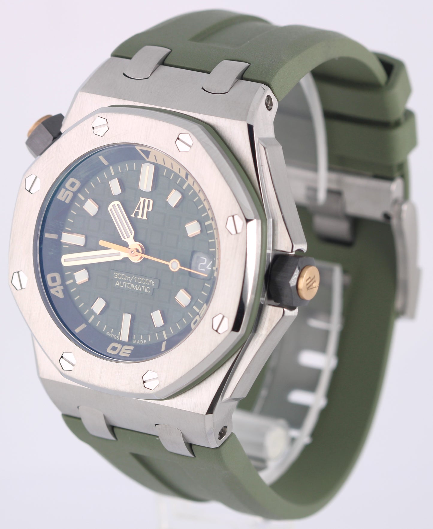 Audemars Piguet Royal Oak Offshore Trailblazing Khaki GREEN 42mm 15720ST Watch