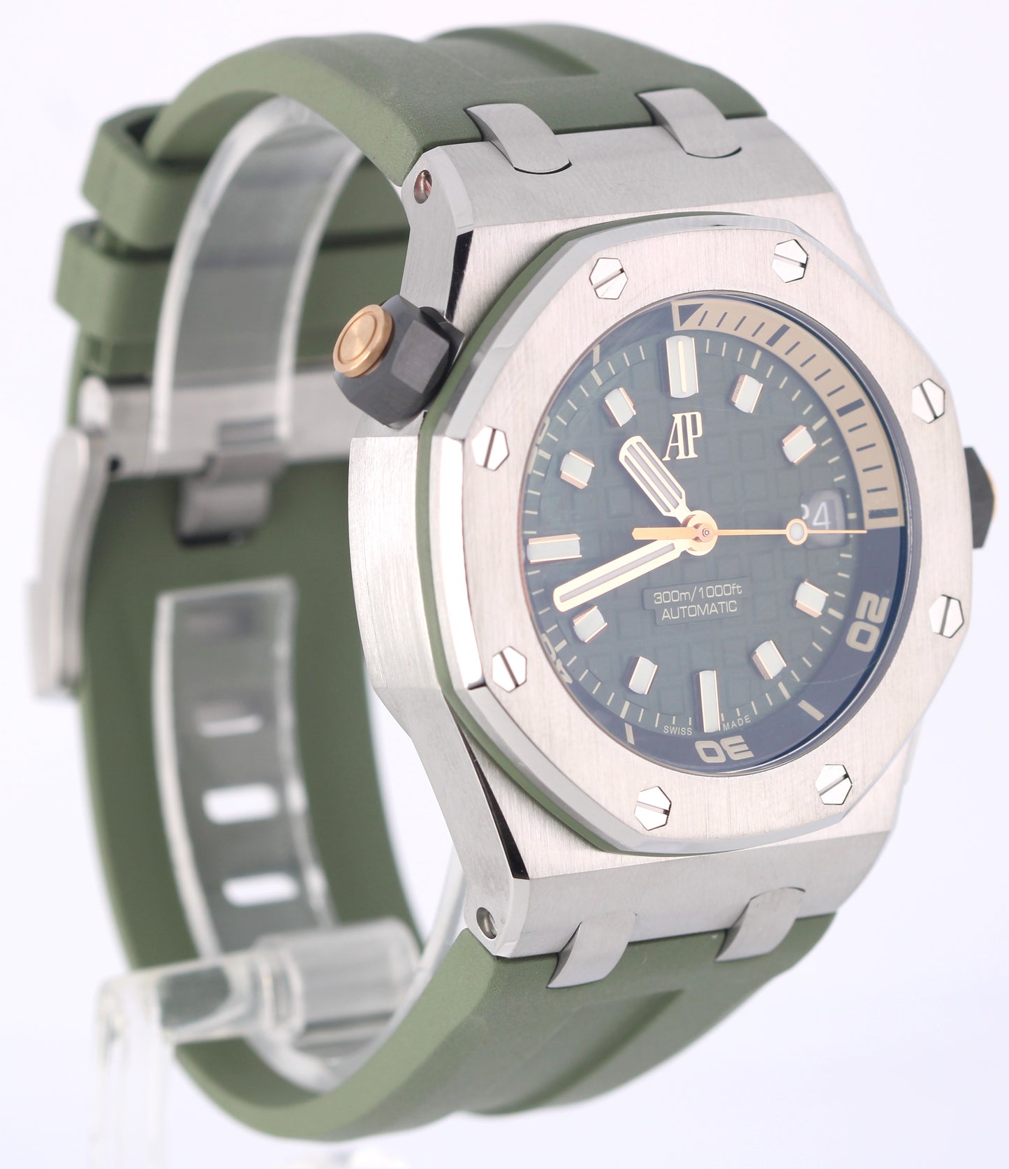 Audemars Piguet Royal Oak Offshore Trailblazing Khaki GREEN 42mm 15720ST Watch