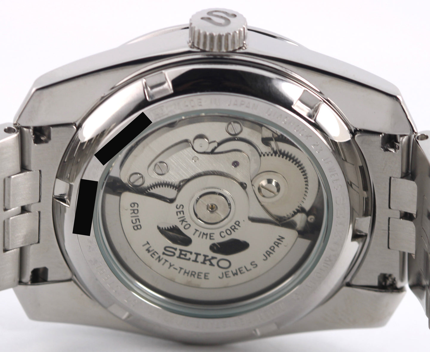 Seiko SARB005 Orange Sunburst Faceted Crystal 39mm Steel 6R15-00D0 Watch
