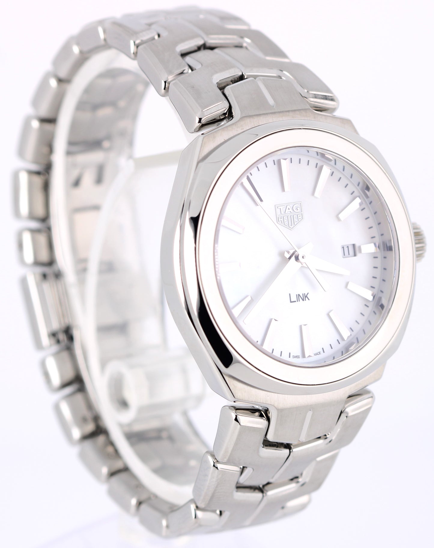 Tag Heuer LINK Date Stainless Steel Mother of Pearl 32mm WBC1310 Quartz Watch