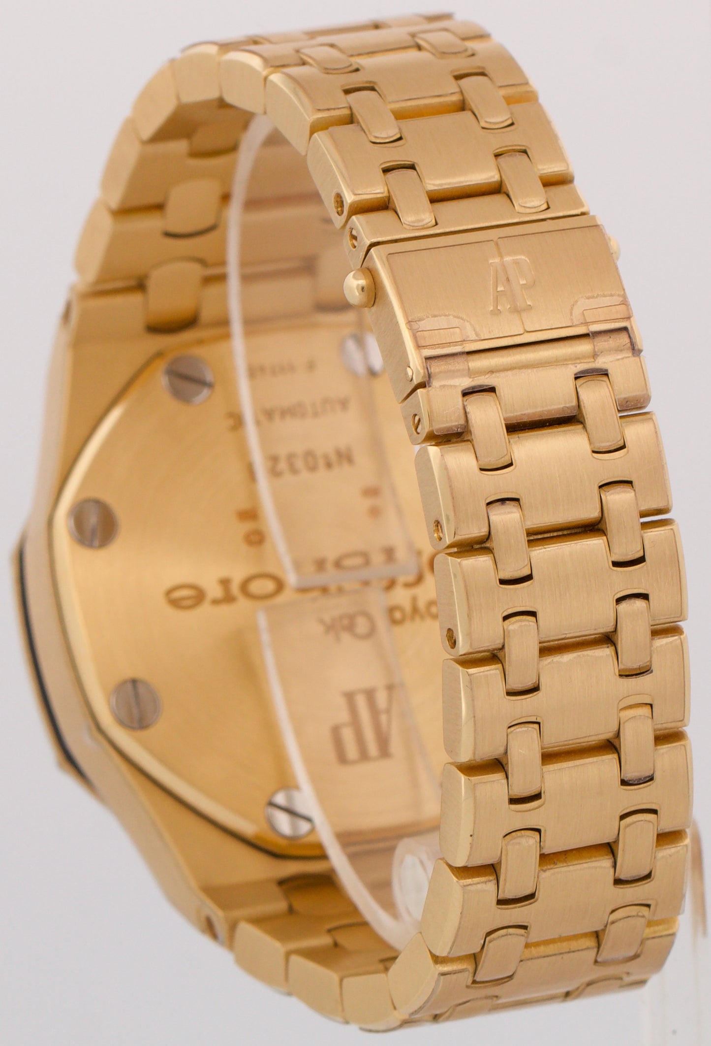 PAPERS Audemars Piguet Royal Oak Offshore BRICK BLUE 18K Yellow Gold 25721BA BOX