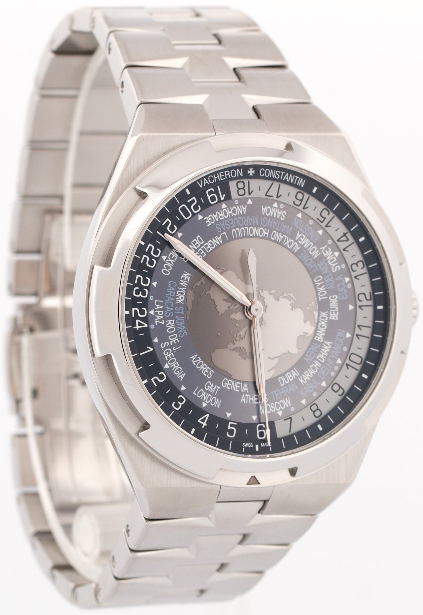 Vacheron Constantin Overseas WORLD TIME 43.5mm Stainless Steel Automatic 7700V