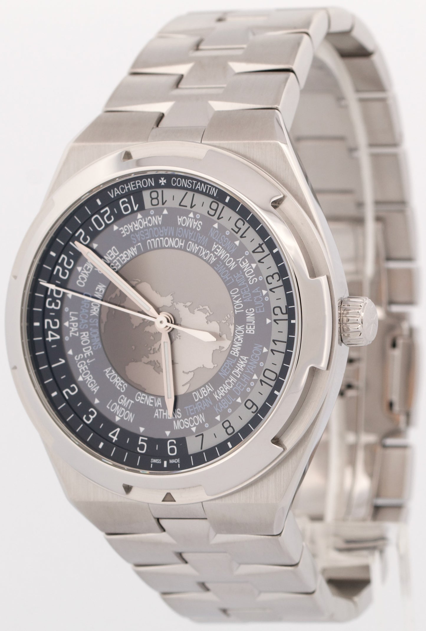 Vacheron Constantin Overseas WORLD TIME 43.5mm Stainless Steel Automatic 7700V