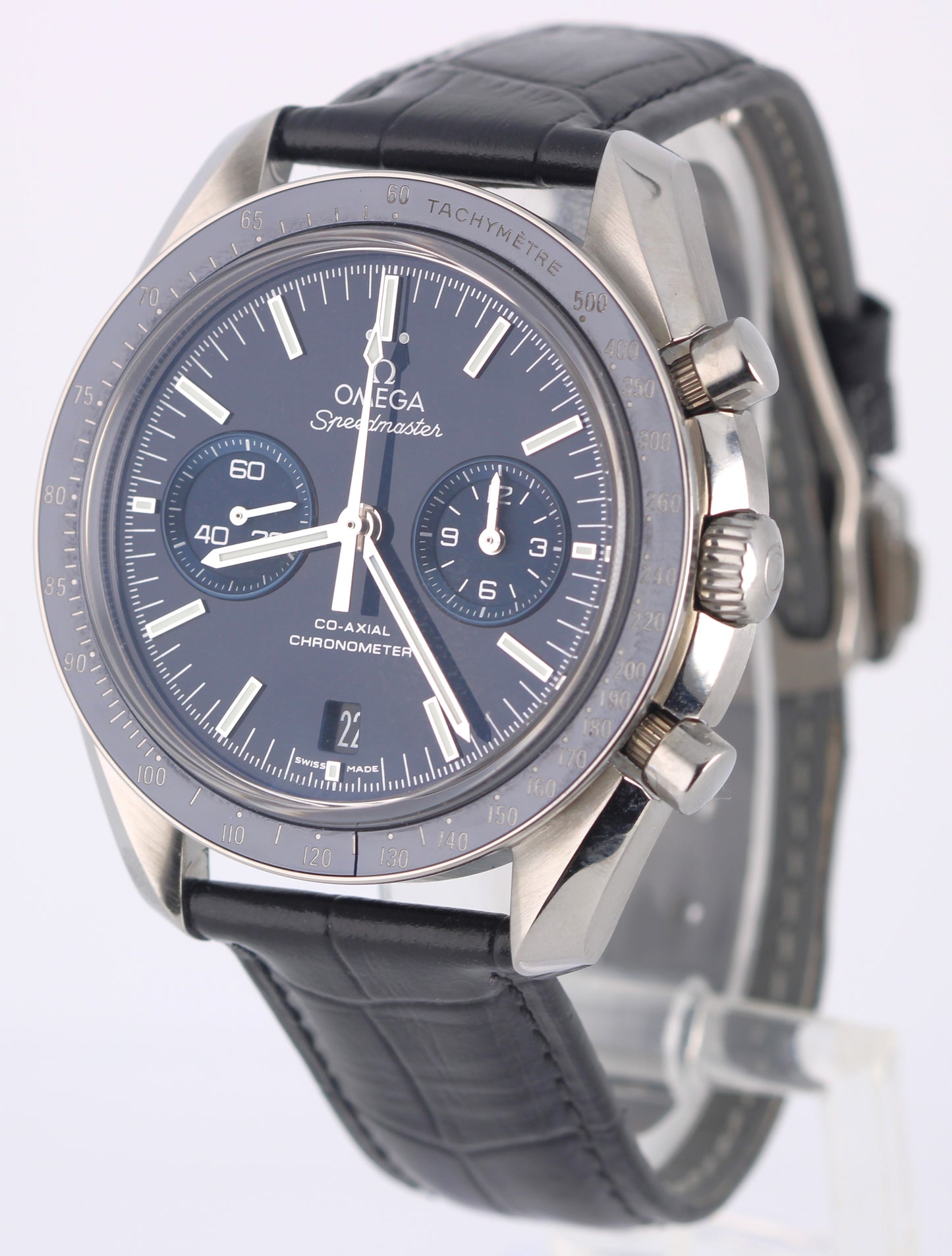 Omega Speedmaster Two Counters Titanium Blue 44.25mm 311.93.44.51.03.001 Watch