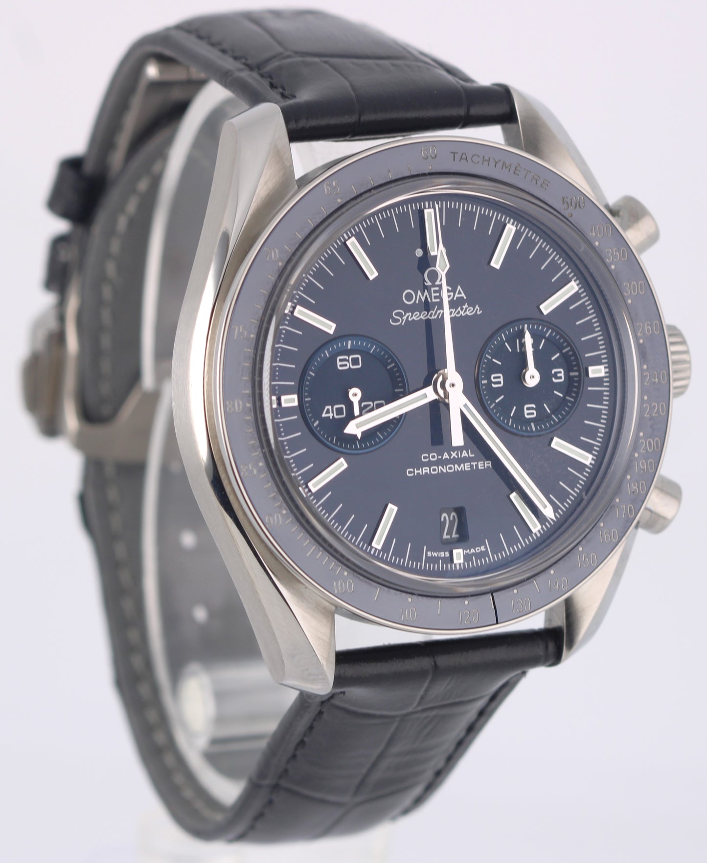 Omega Speedmaster Two Counters Titanium Blue 44.25mm 311.93.44.51.03.001 Watch