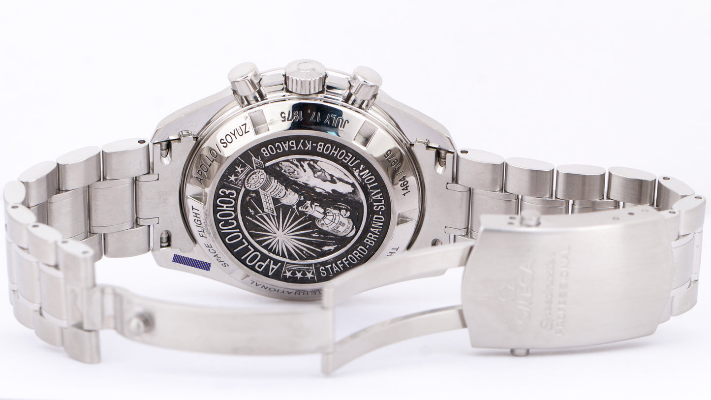 MINT Omega Speedmaster Moonwatch Apollo Soyuz METEORITE 42mm 311.30.42.30.99.001