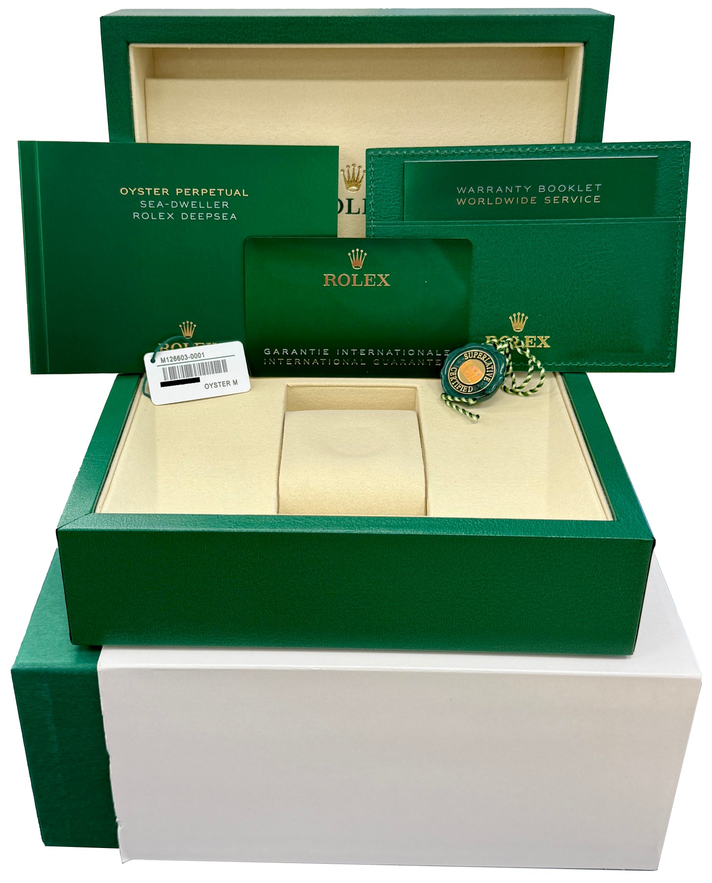 NEW OCT 2025 PAPERS Rolex Sea-Dweller 43mm BLACK Gold Steel Ceramic 126603 BOX