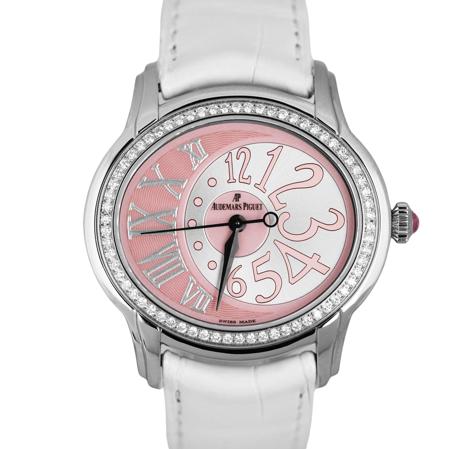 Audemars Piguet Millenary Steel DIA PINK 39.5mm 77301ST.ZZ.D602CR.01 Watch