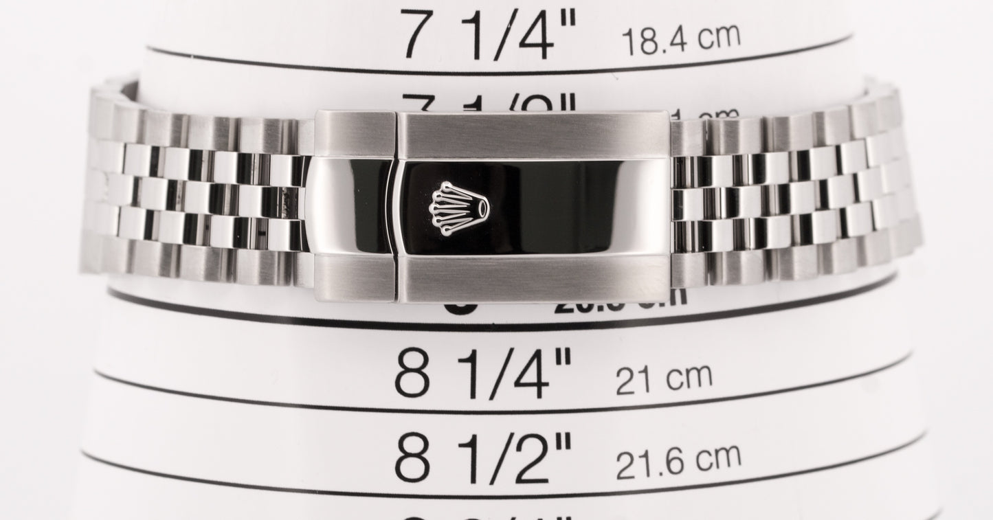 MINT 2023 PAPERS Rolex DateJust WIMBLEDON Rhodium Steel 41mm JUBILEE 126300 BOX
