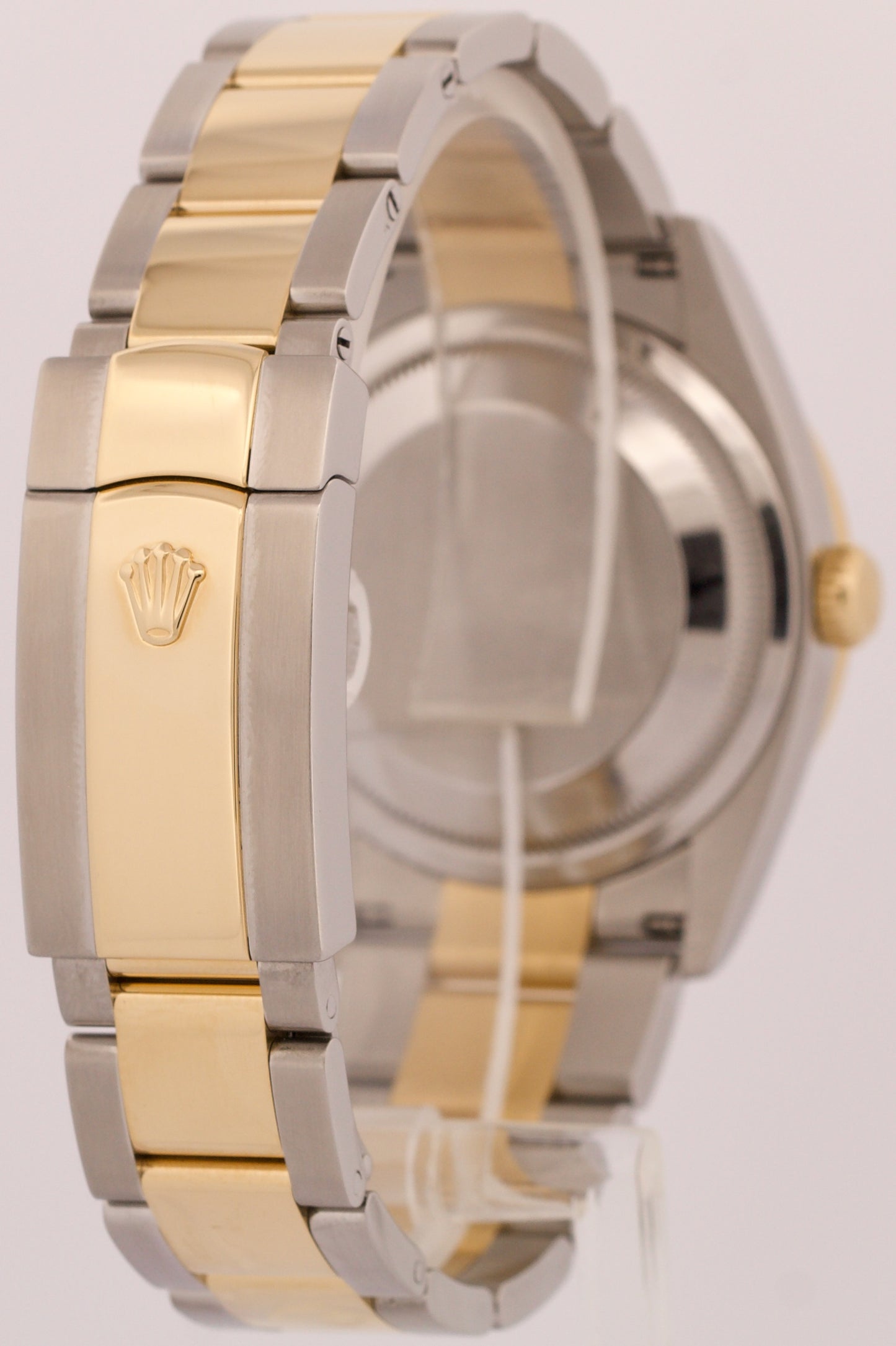 MINT Rolex DateJust WHITE ROMAN DIAMOND 36mm 18K Yellow Gold Oyster Steel 126203