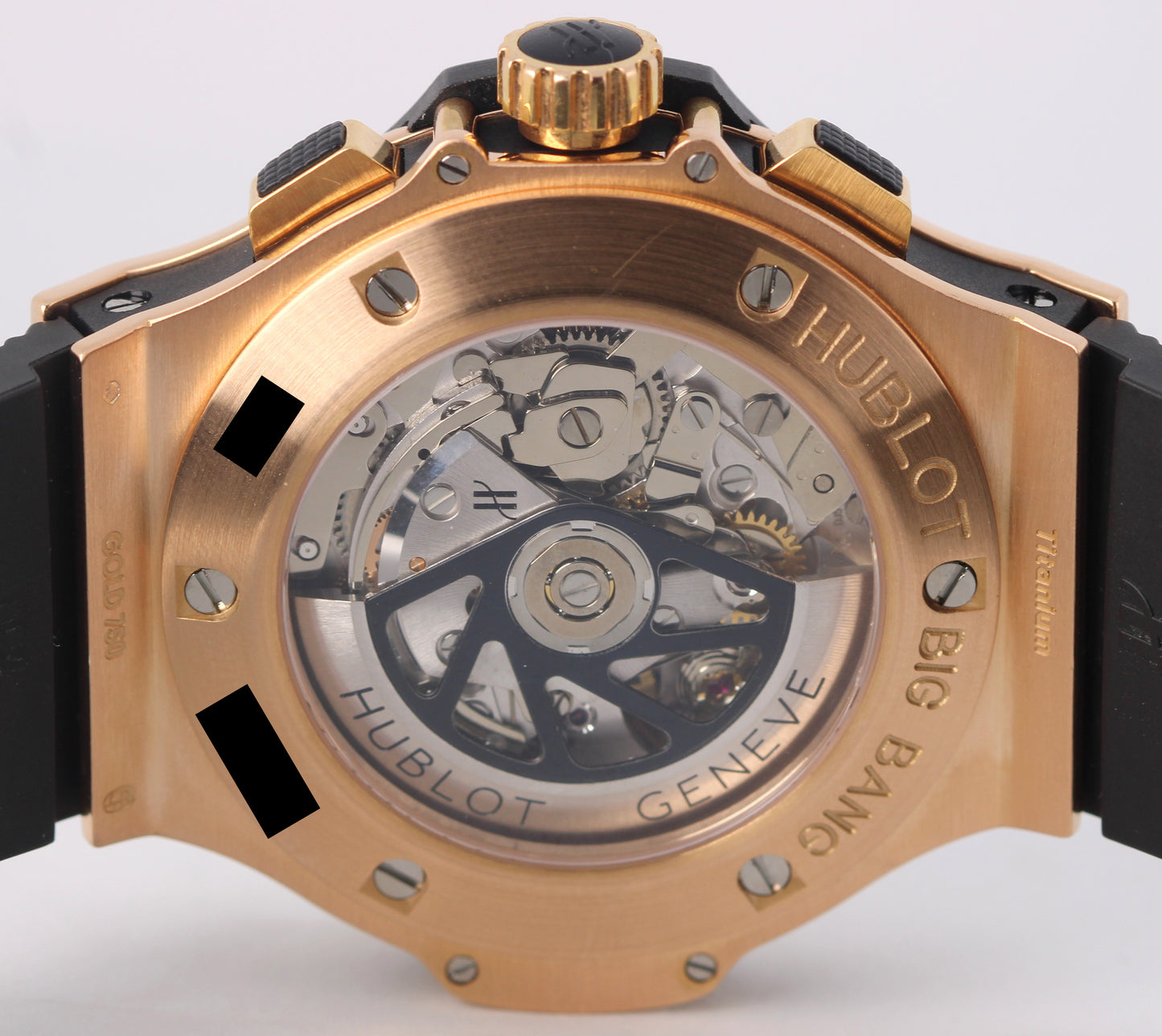 Hublot Big Bang Chronograph 18k Rose Gold DIAMOND Black 44mm 301.PX.1180.RX.1104
