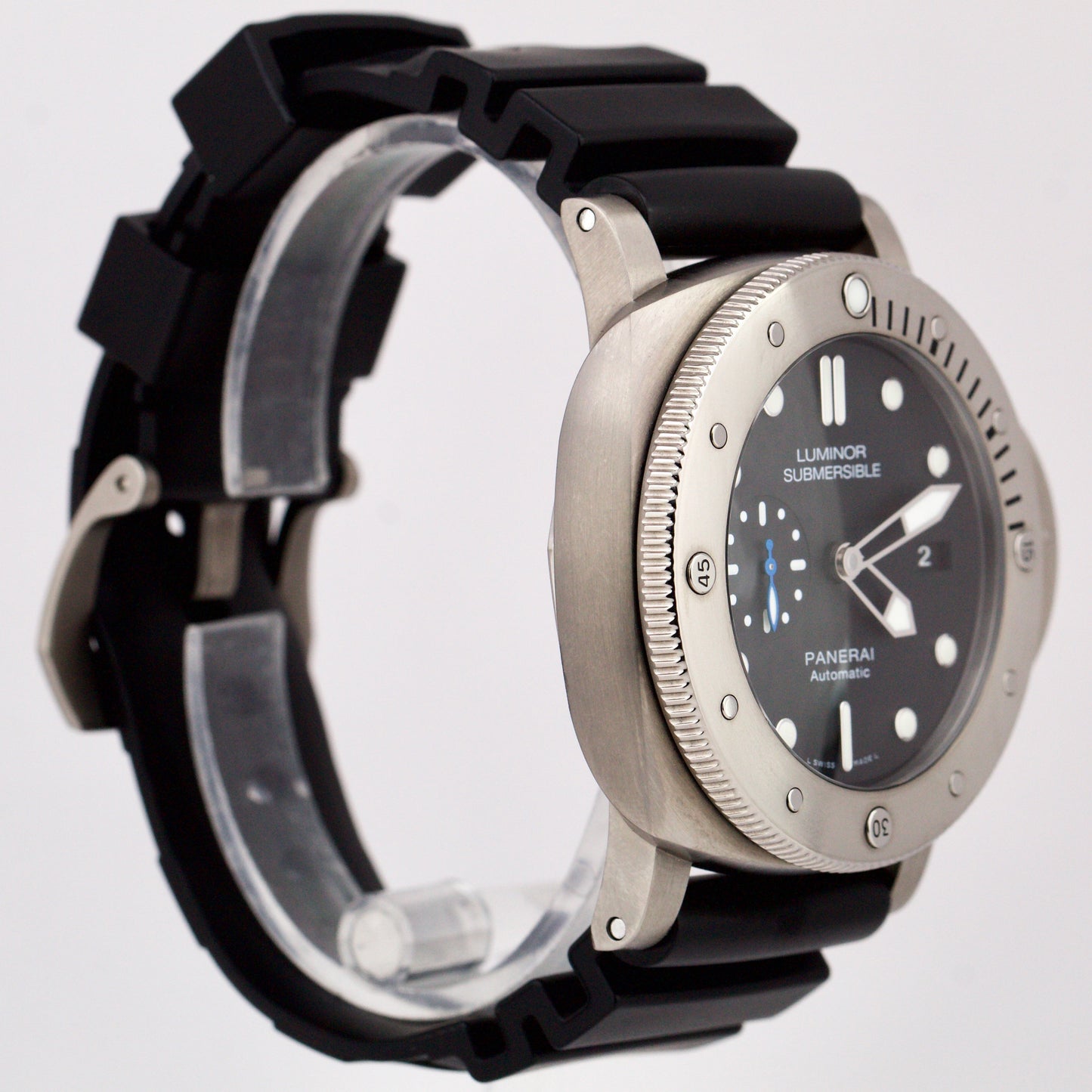 2021 PAPERS Panerai Luminor Submersible 1950 Titanium Rubber 47mm PAM01305 B+P