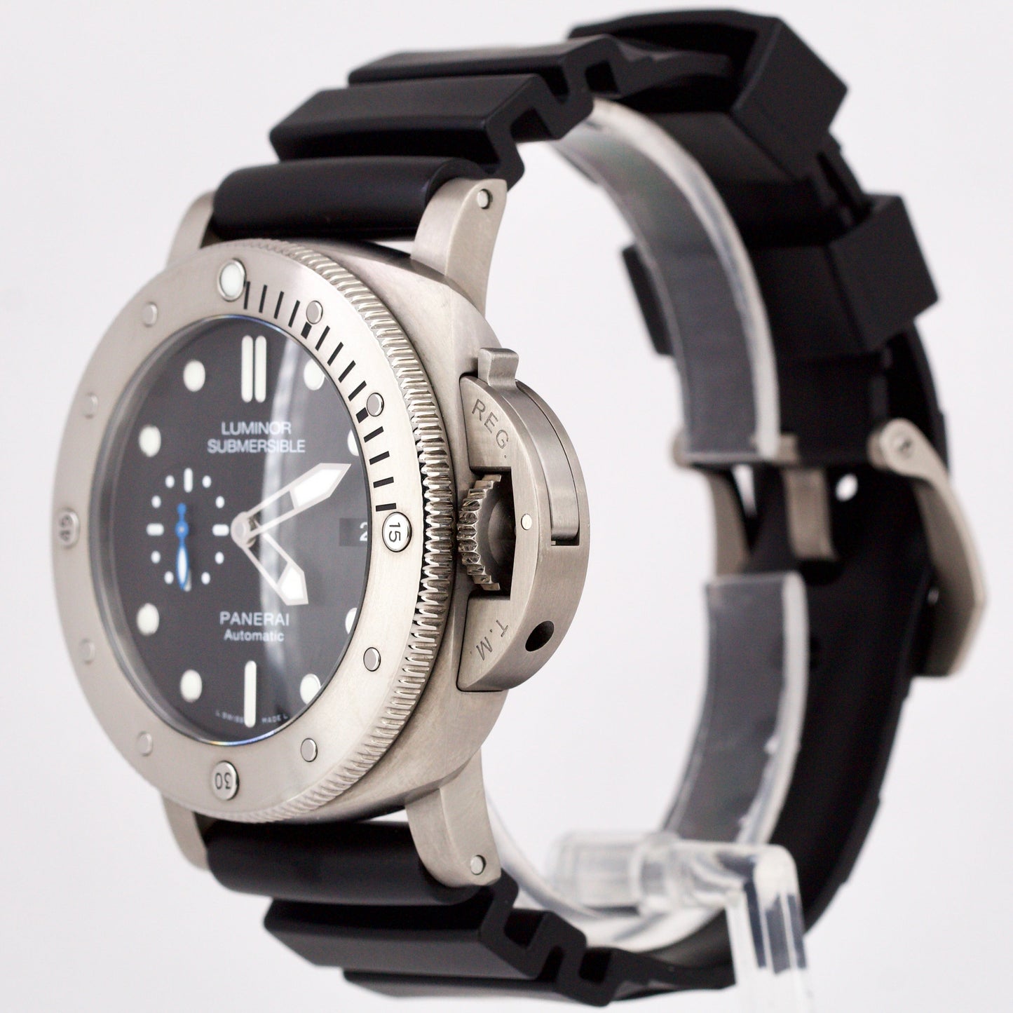 2021 PAPERS Panerai Luminor Submersible 1950 Titanium Rubber 47mm PAM01305 B+P