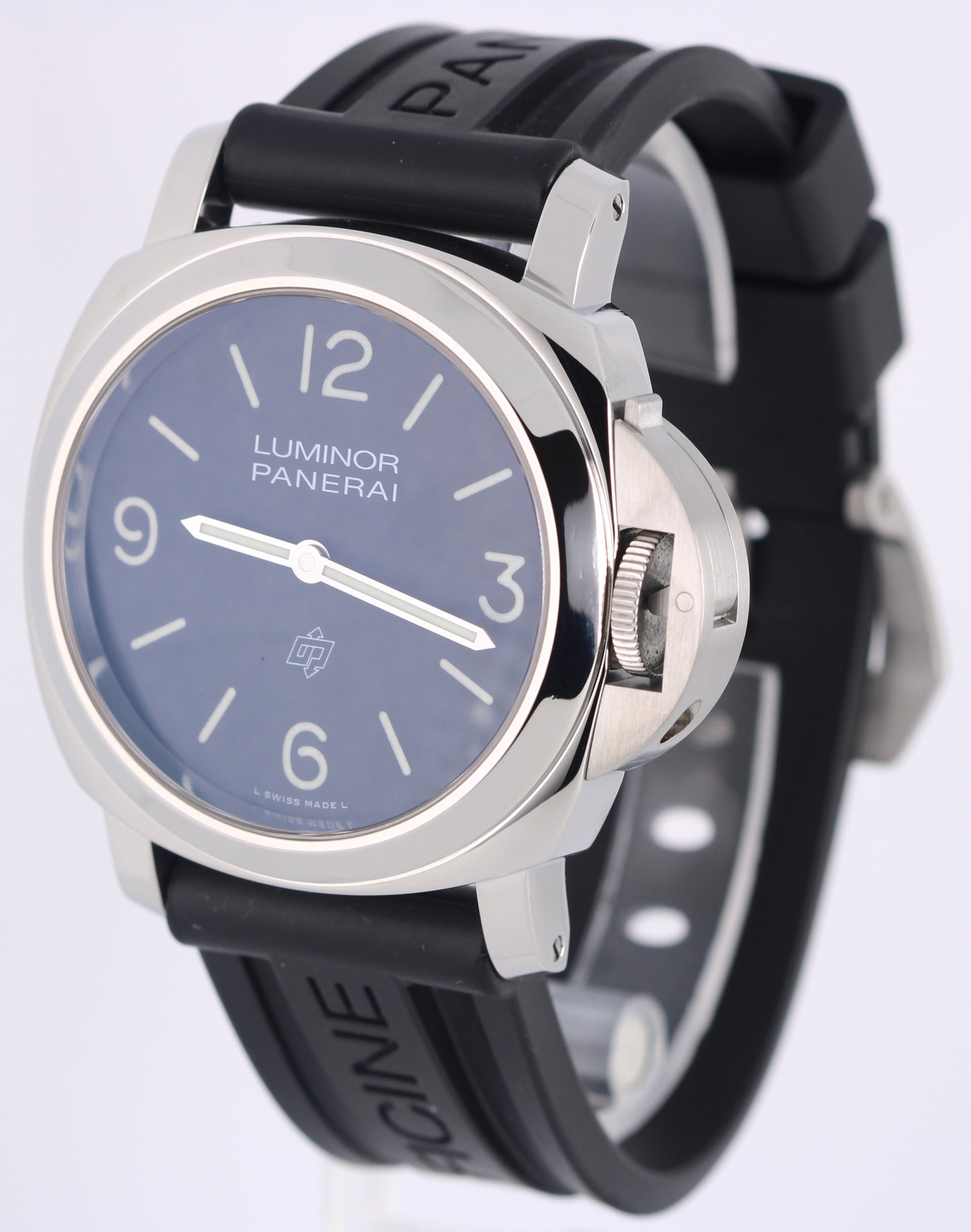 2023 PAPERS Panerai Luminor Stainless Steel Black 44mm PAM01086 Rubber Watch BOX
