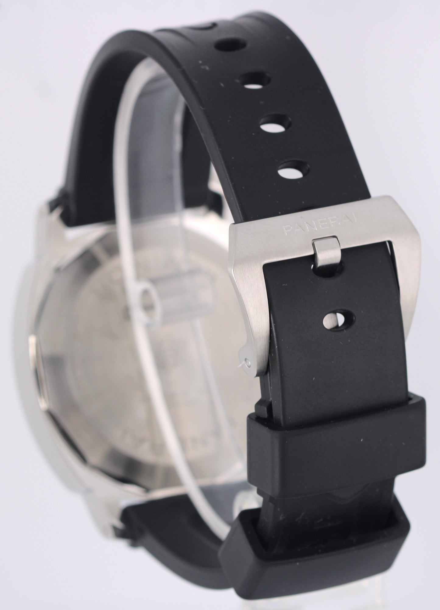 2023 PAPERS Panerai Luminor Stainless Steel Black 44mm PAM01086 Rubber Watch BOX