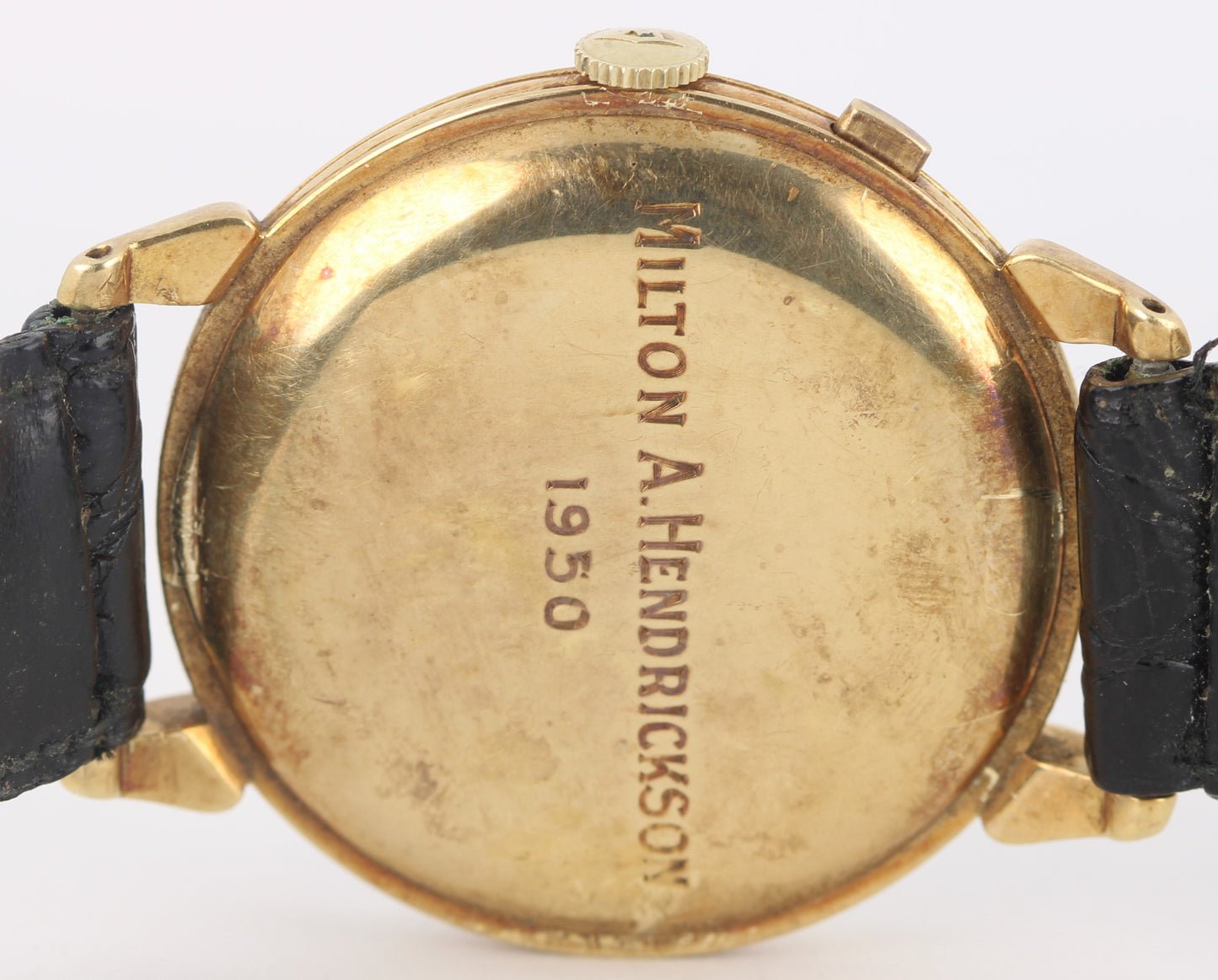 VINTAGE Tiffany & Co Chronograph 14k Yellow Gold Silver 35mm 44870 Manual Watch