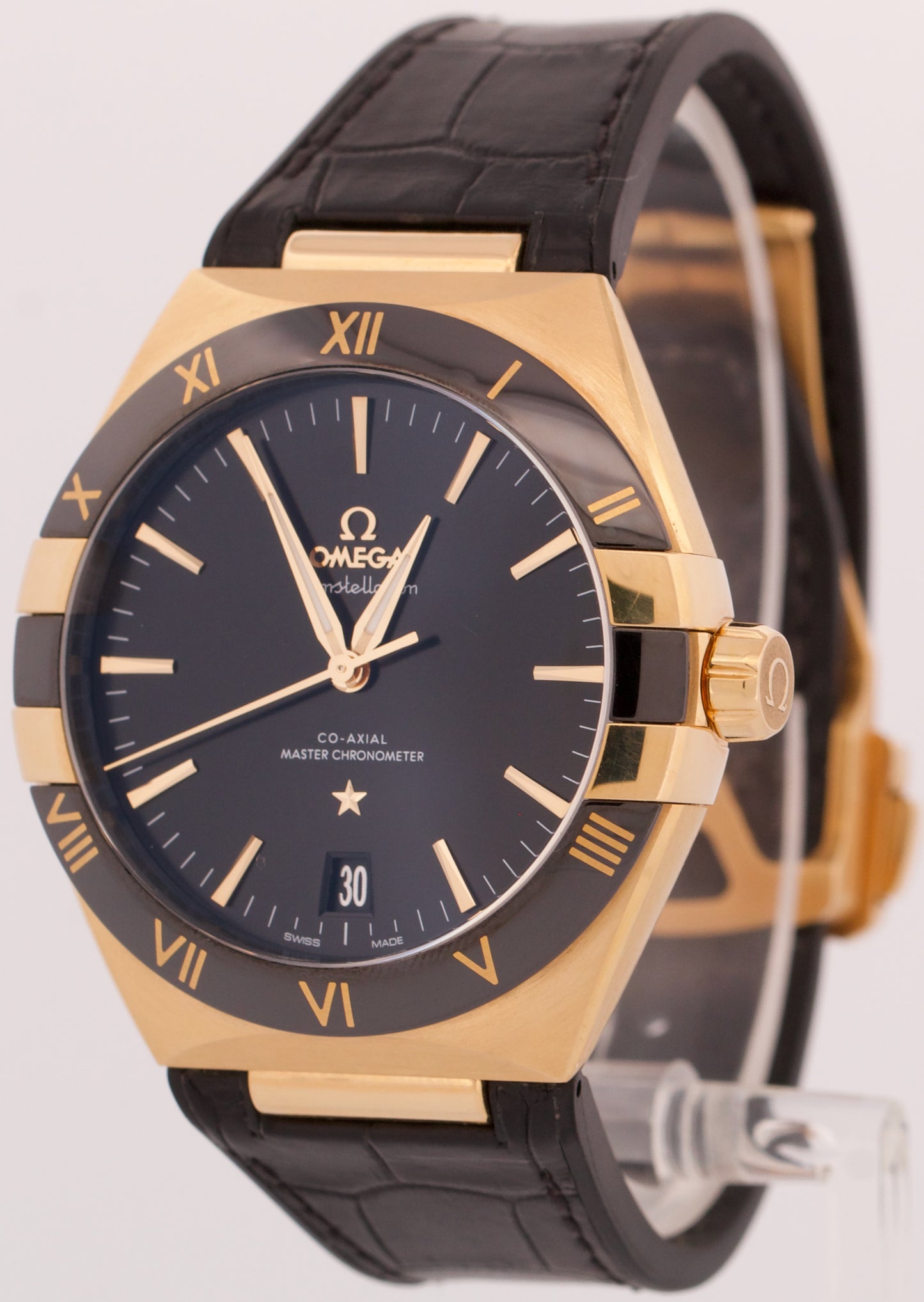 PAPERS Omega Constellation BLACK 18K Yellow Gold 41mm 131.63.41.21.01.001 BOX