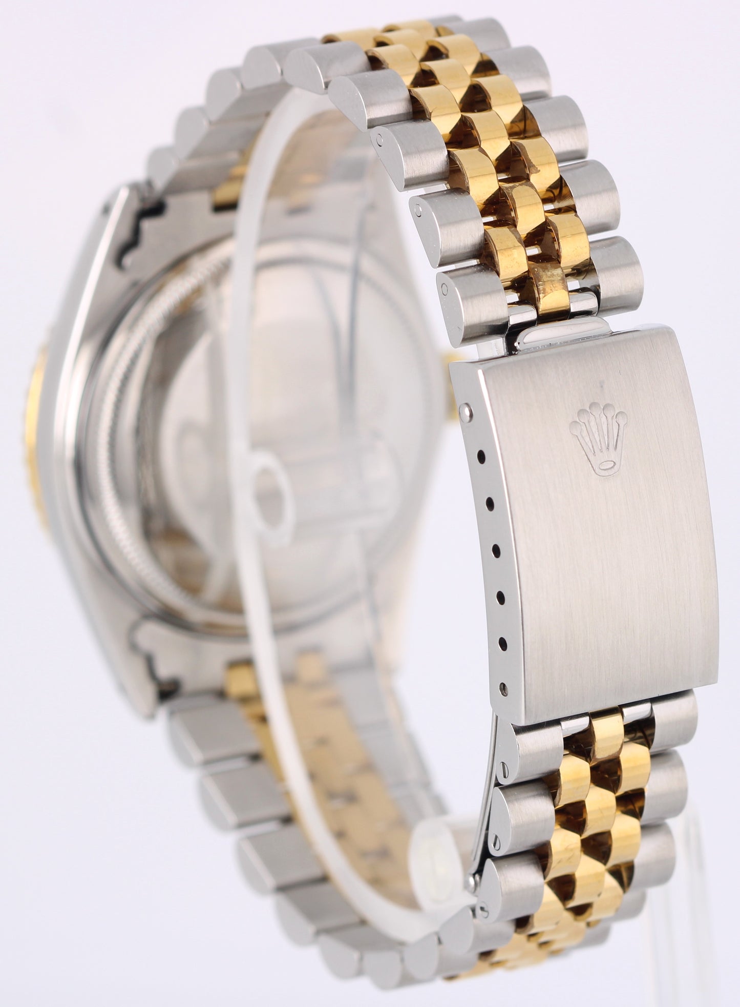 VINTAGE Rolex DateJust Two-Tone 18k Gold Champagne DIAMOND 36mm 16013 Watch