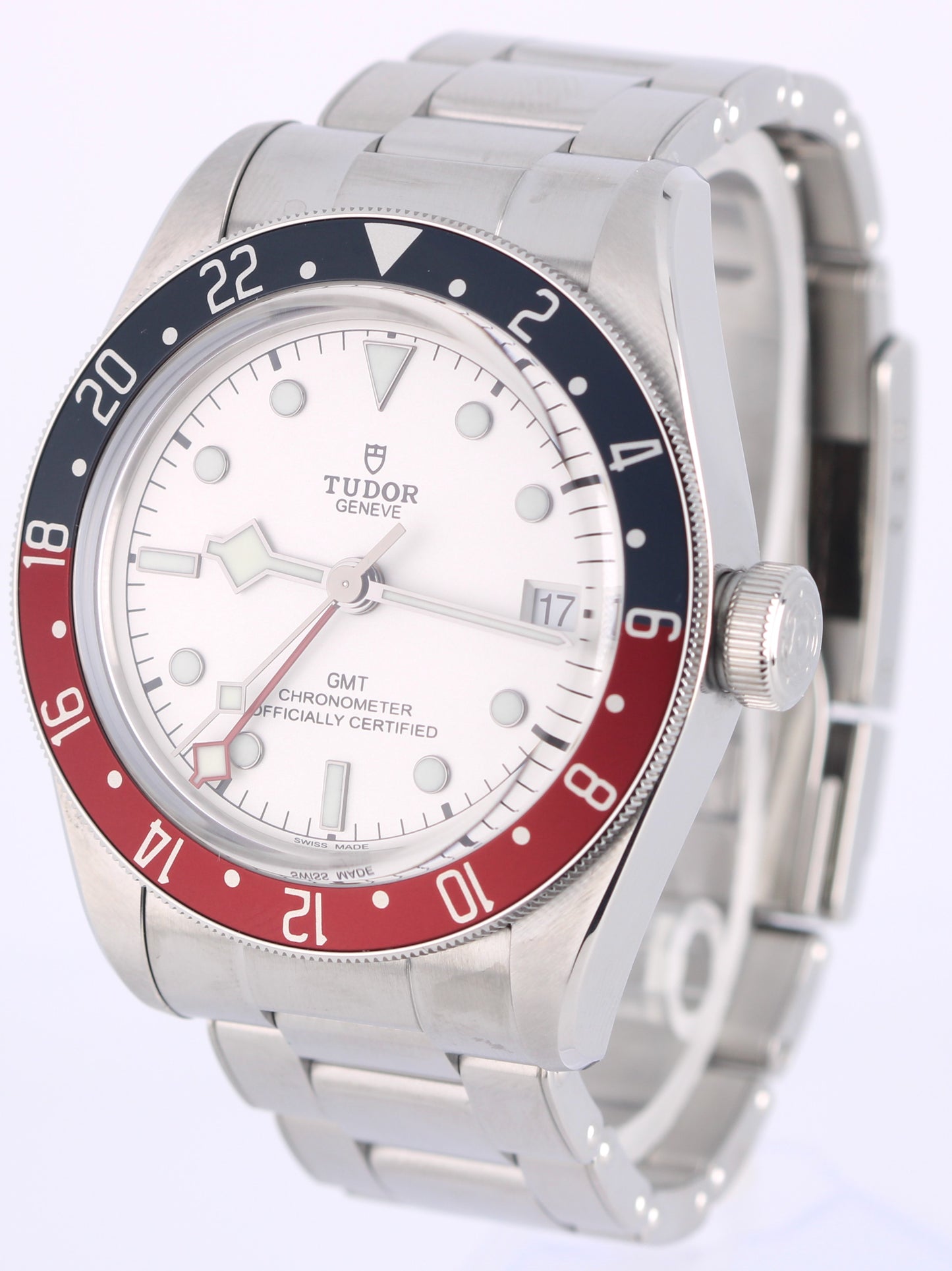 2023 PAPERS Tudor Black Bay GMT Pepsi Steel Opaline 41mm 79830RB Watch BOX