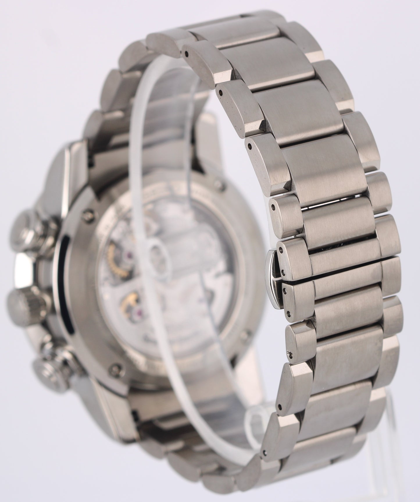 Seiko Spring Drive Chronograph PAPERS Titanium Silver 44m SPS001 Watch BOX